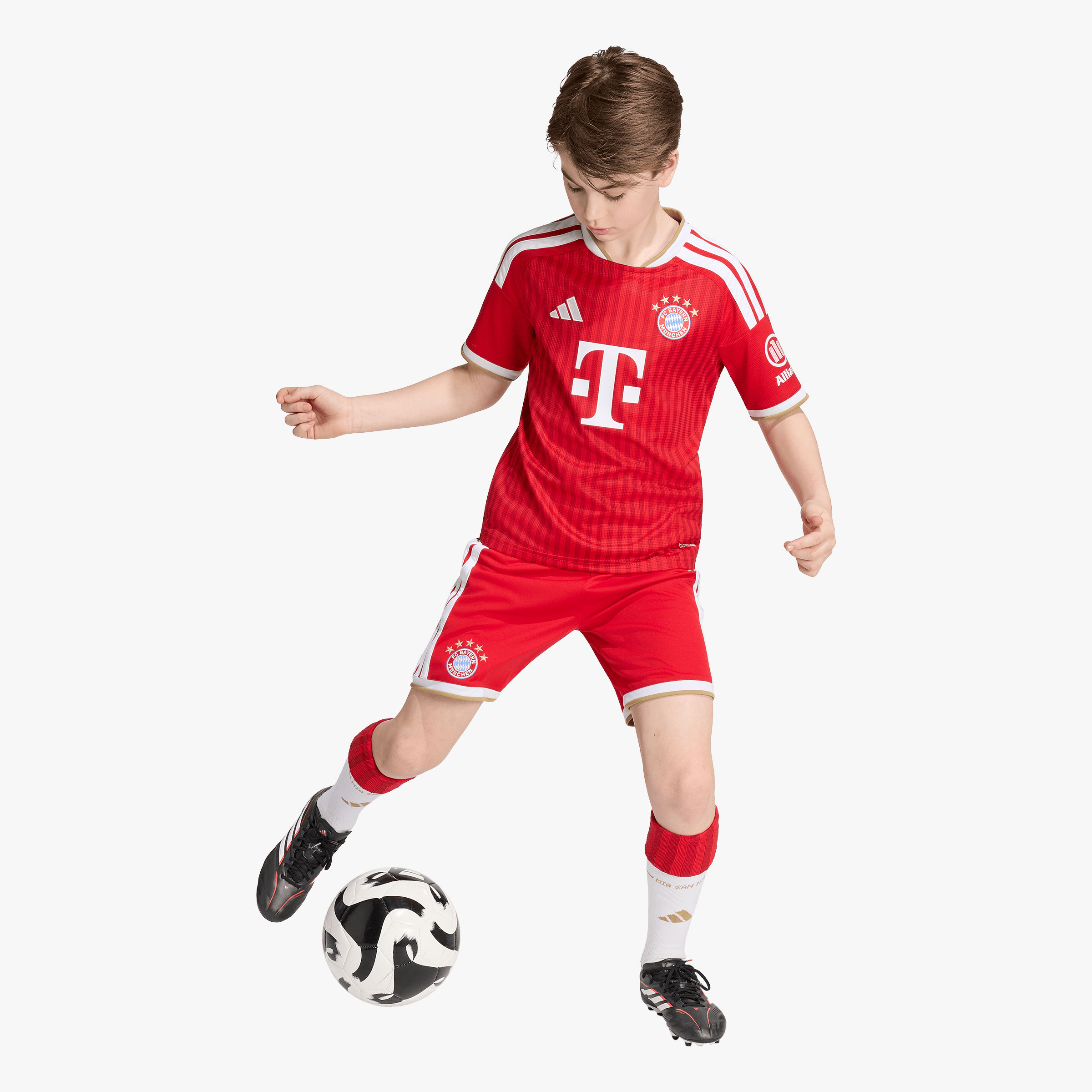 adidas Camiseta FC Bayern Local 26/27 Ni&ntilde;os, ROJO, hi-res