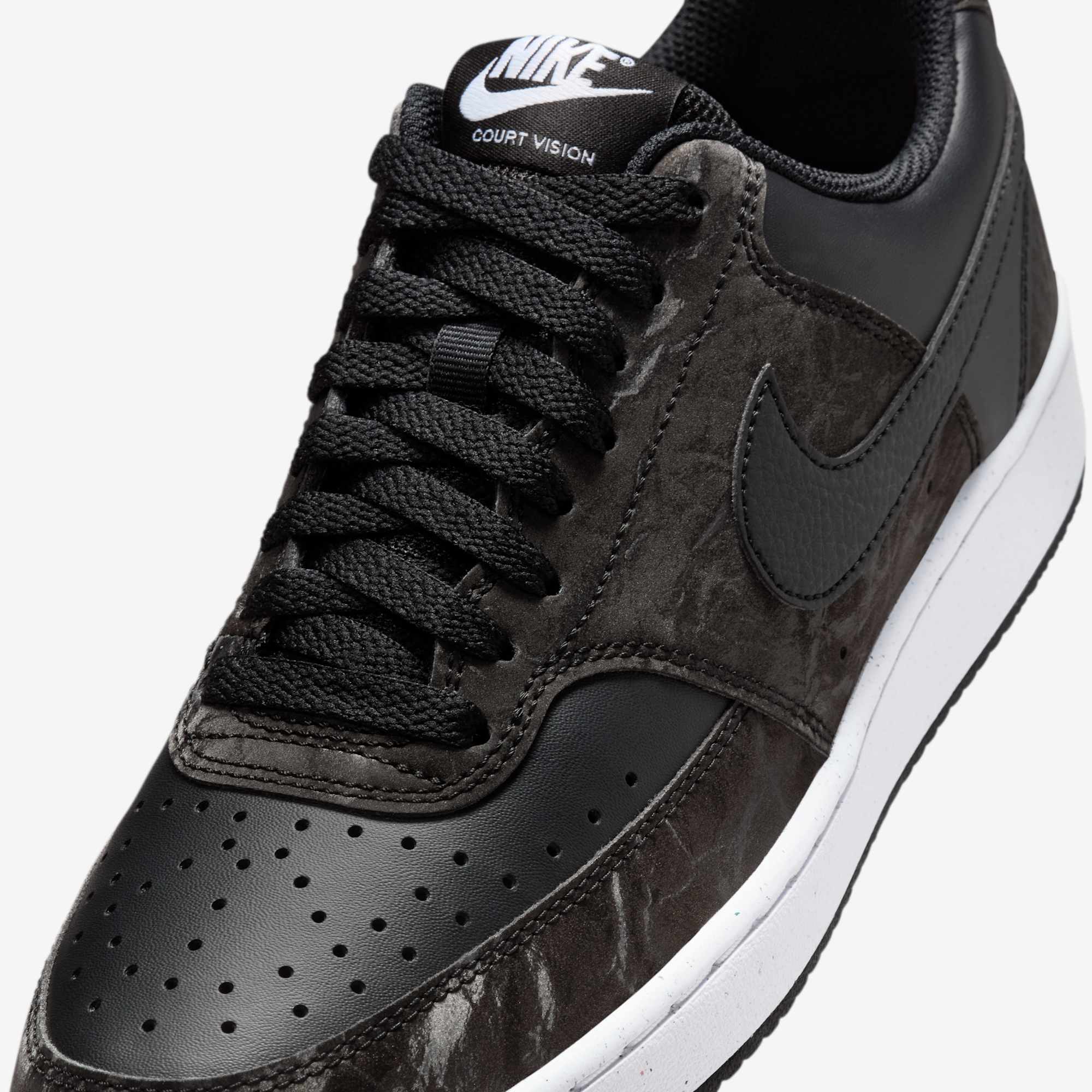 Nike Court Vision Low, NEGRO, hi-res