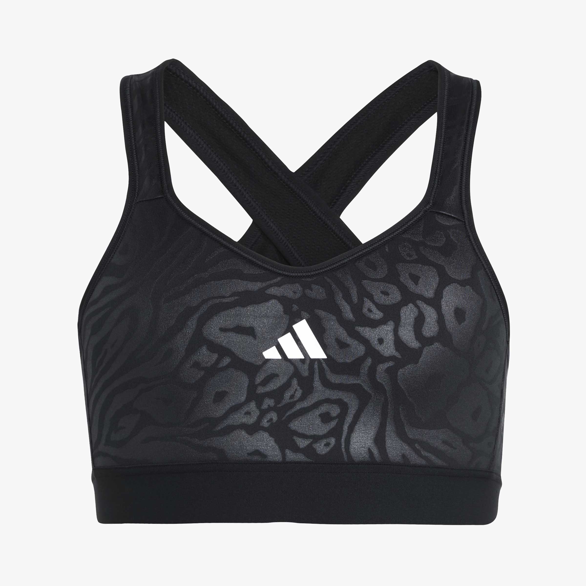 adidas Top Deportivo Animal Print Marshmallow, NEGRO, hi-res