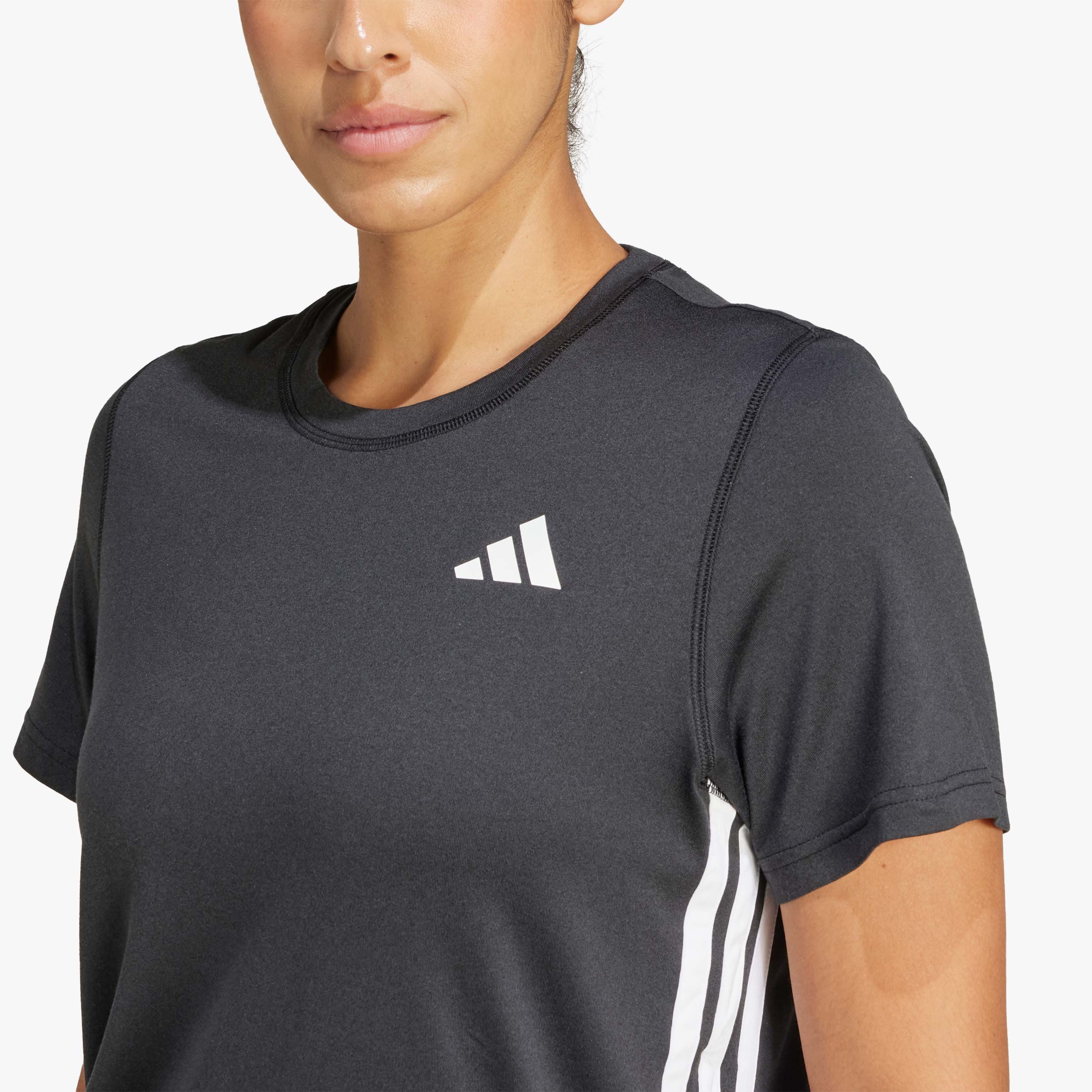 adidas Polera Train Essentials 3 Tiras, NEGRO, hi-res