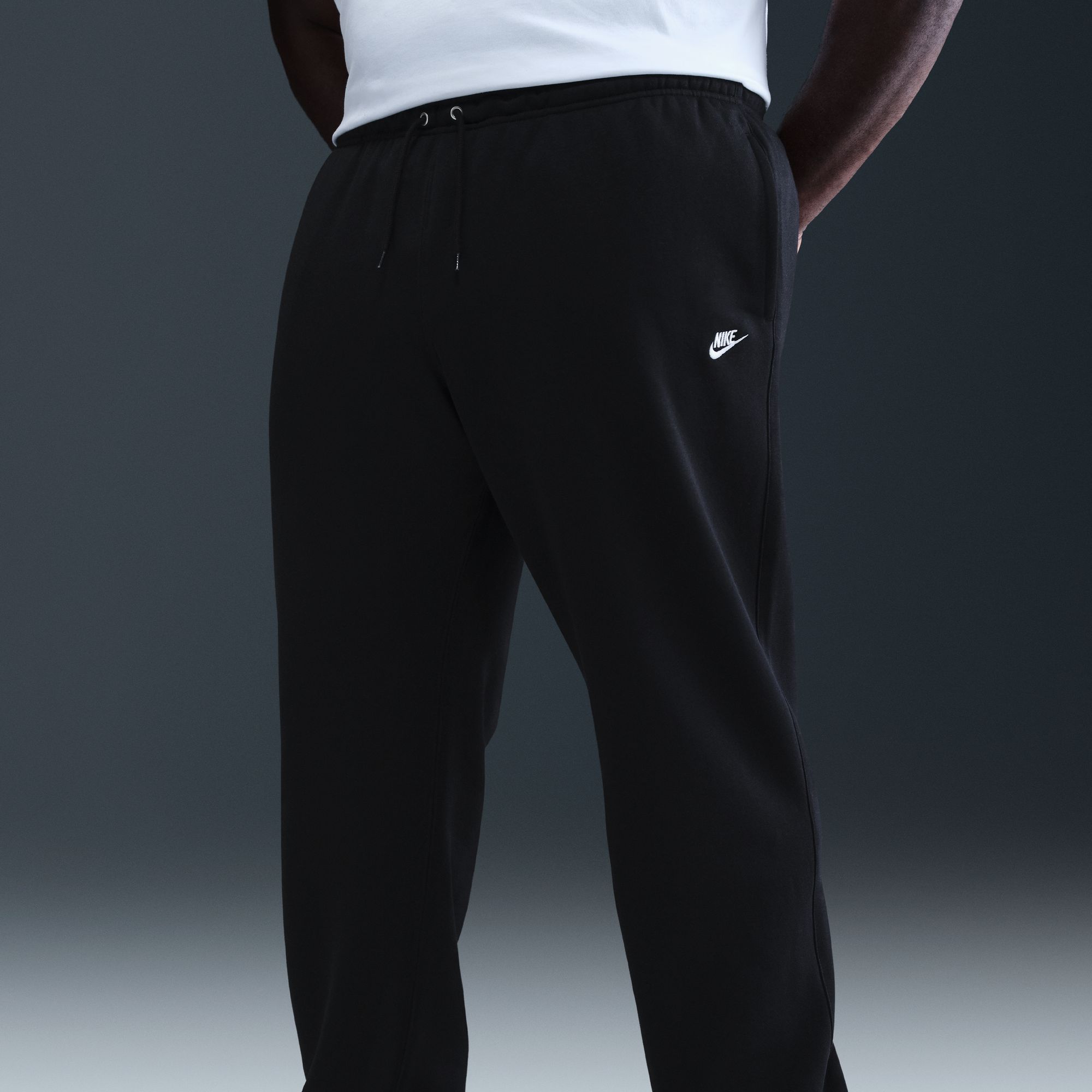 Nike Pantalones Club, NEGRO, hi-res