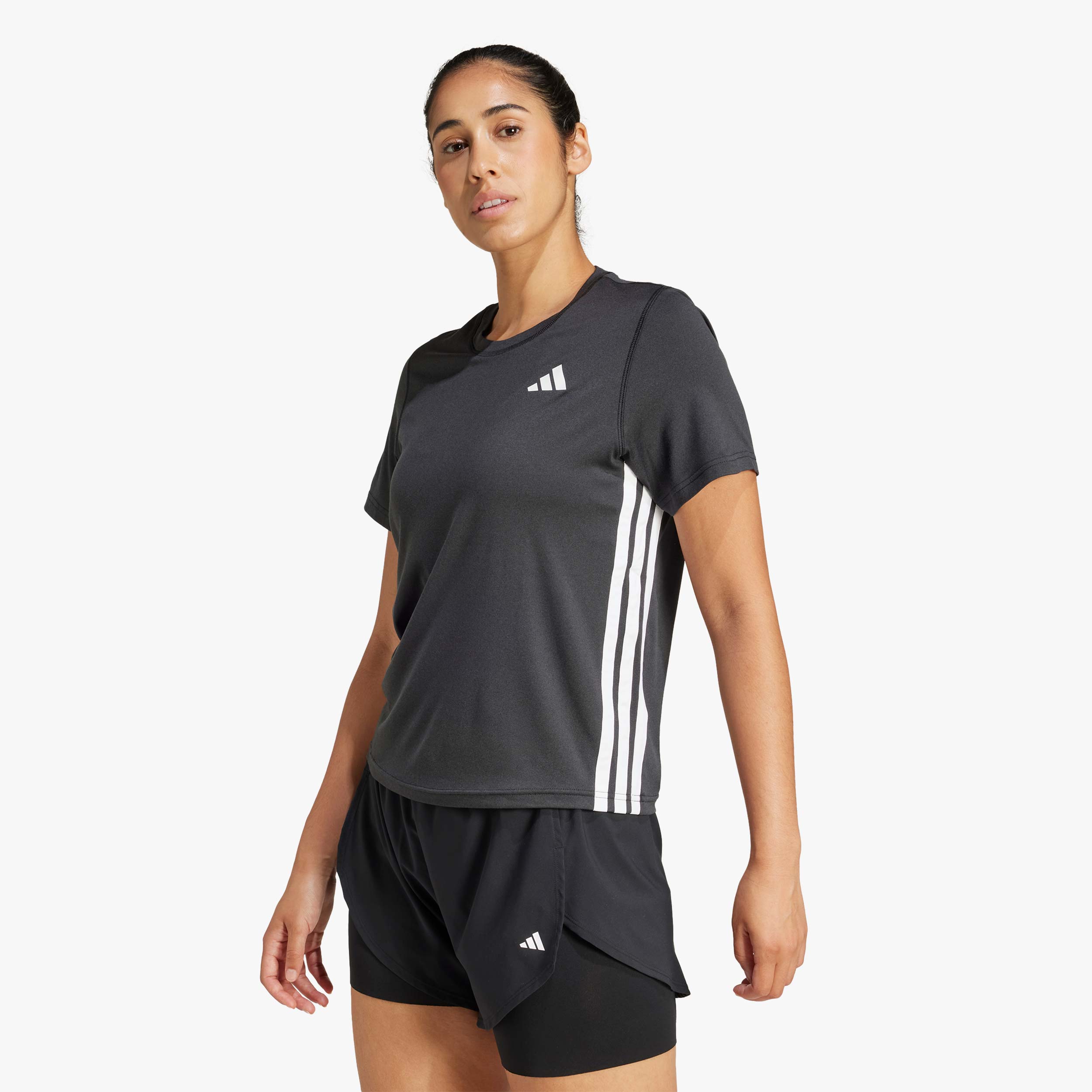 adidas Polera Train Essentials 3 Tiras, NEGRO, hi-res