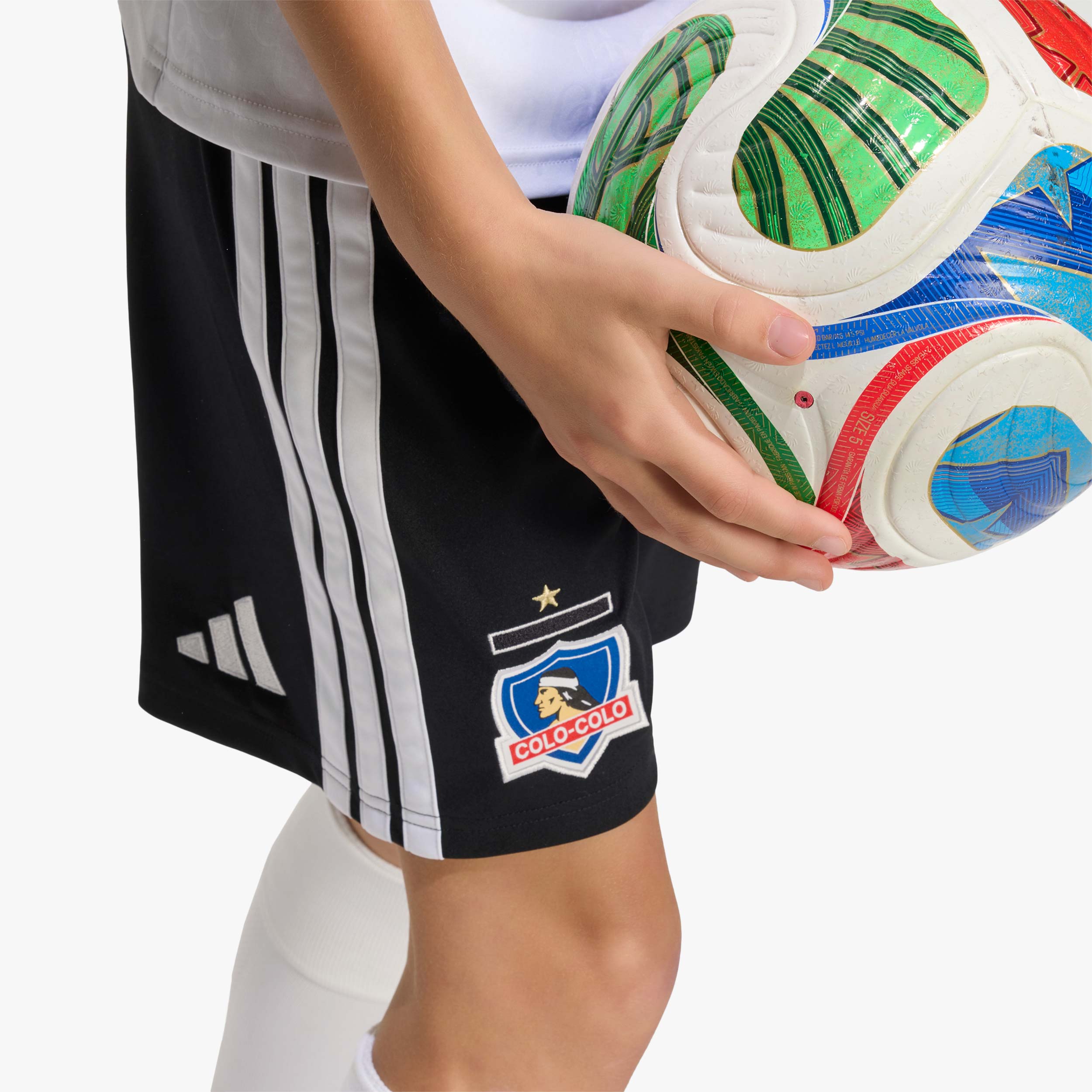 adidas Shorts Colo-Colo Local, NEGRO, hi-res