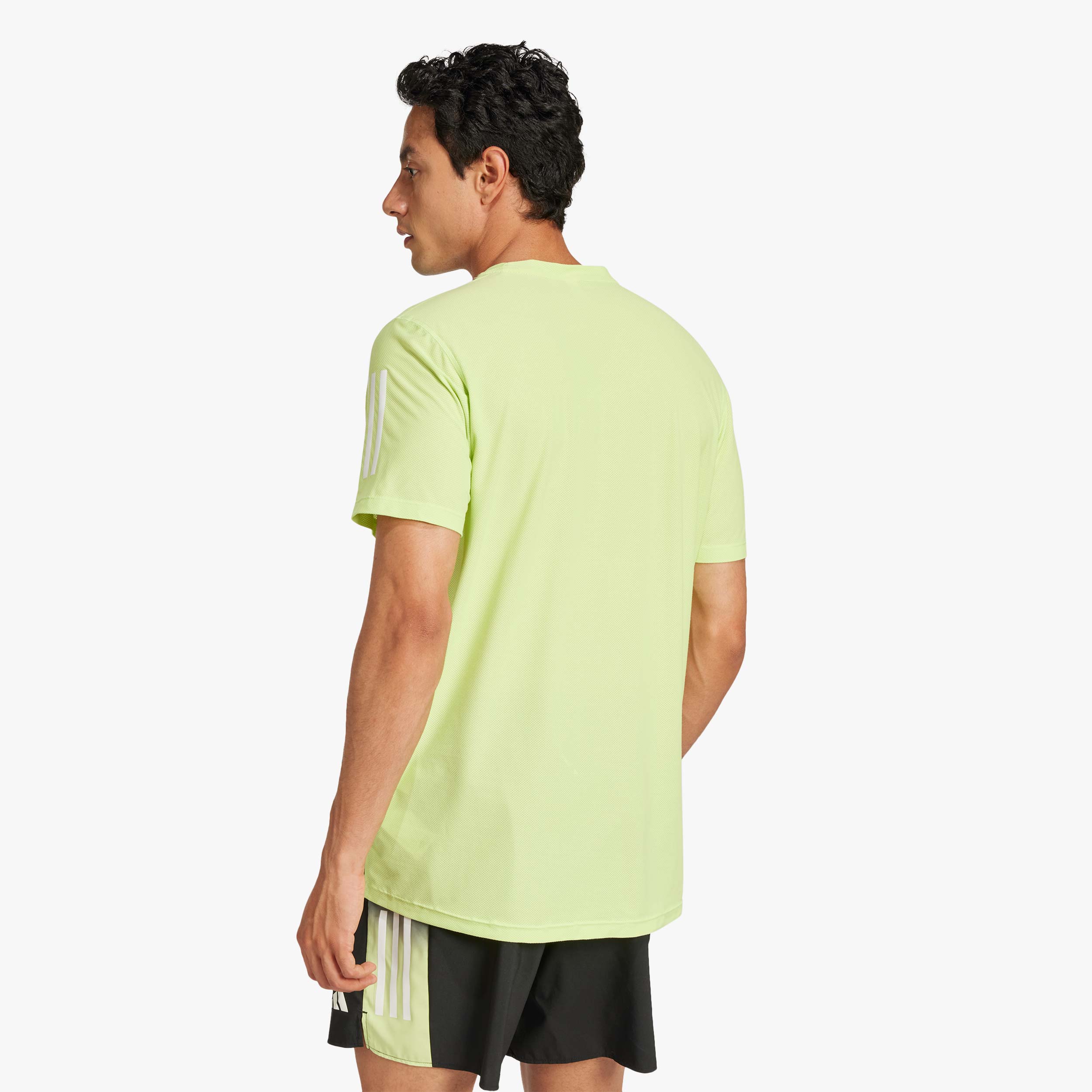 adidas Polera Own the Run CLIMACOOL Colorblock, VERDE, hi-res