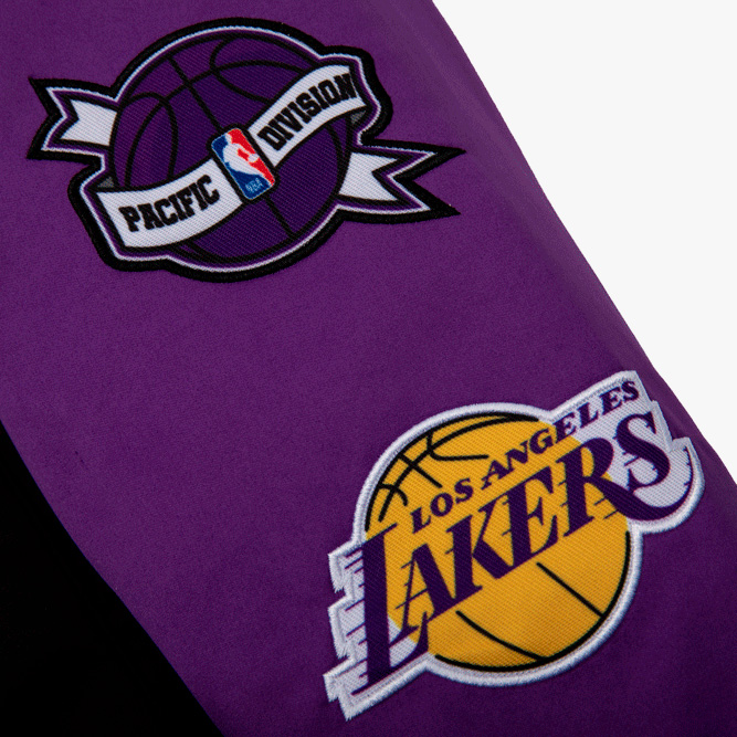 NBA Chaqueta Logo Patches Heat, NEGRO, hi-res