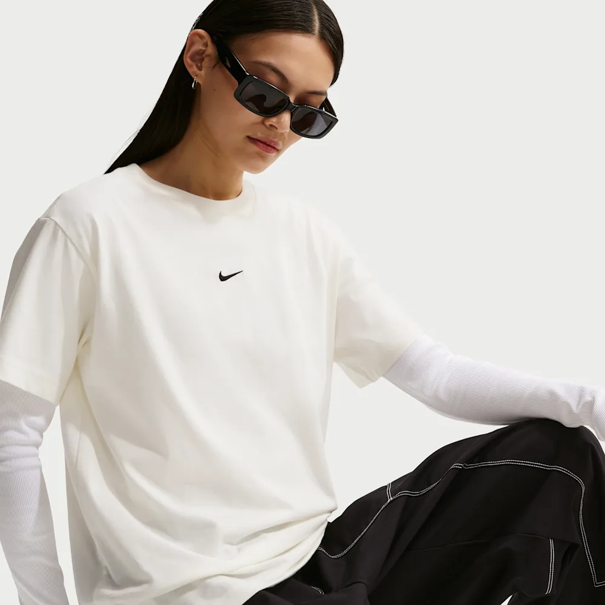 Nike Polera Oversize Sportswear, BLANCO, hi-res