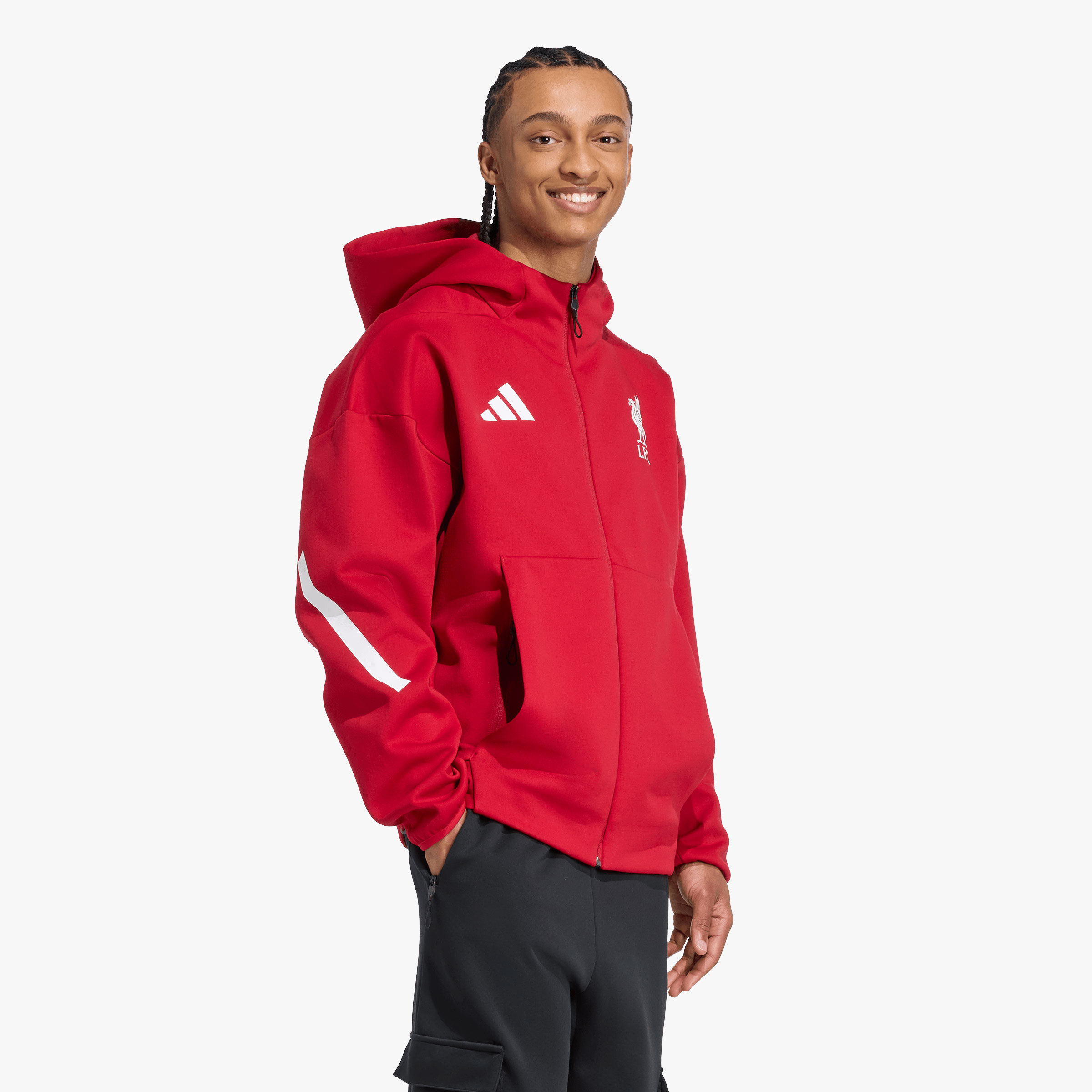 adidas Liverpool FC ADIDAS ZNE Chaqueta Anthem, ROJO, hi-res