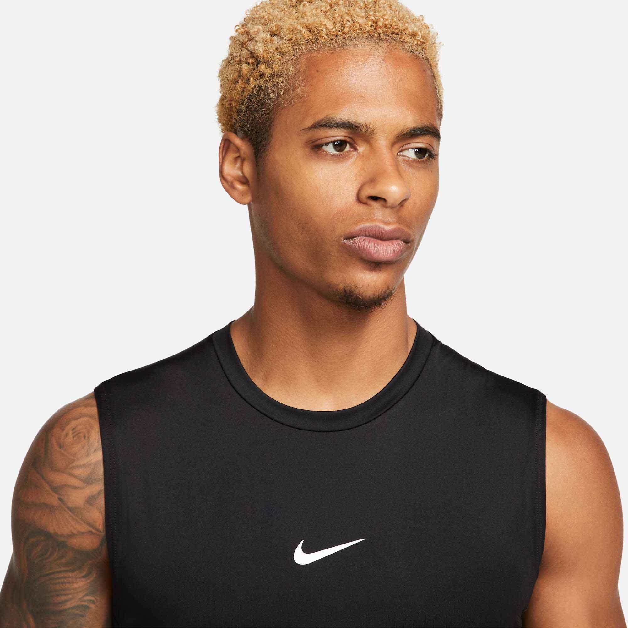 Nike Polera Pro, NEGRO, hi-res