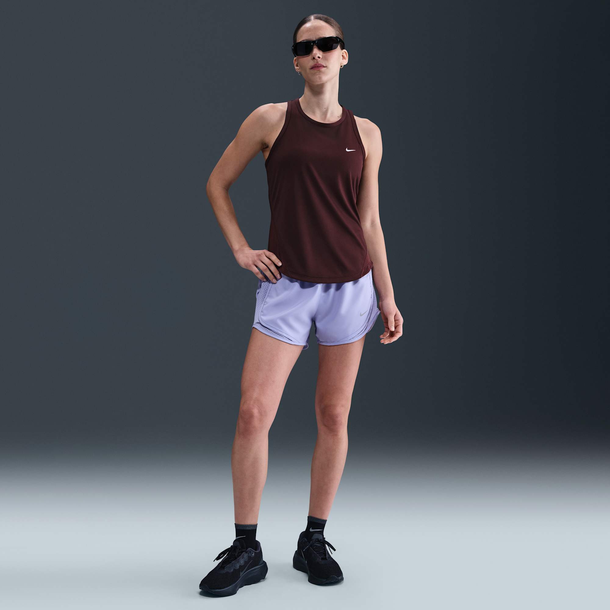 Nike Polera Tempo, ROJO, hi-res