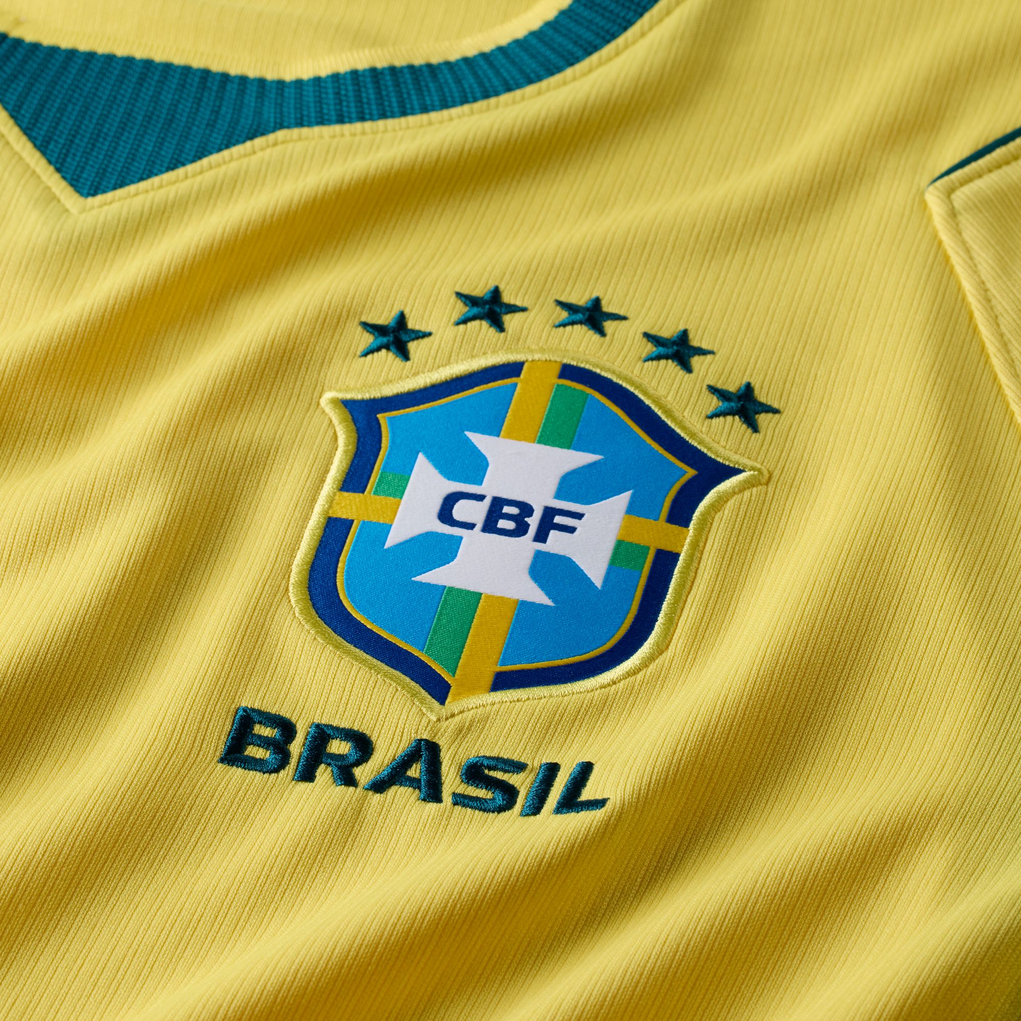 Nike Camiseta Brasil Stadium Local 2026, AMARILLO, hi-res