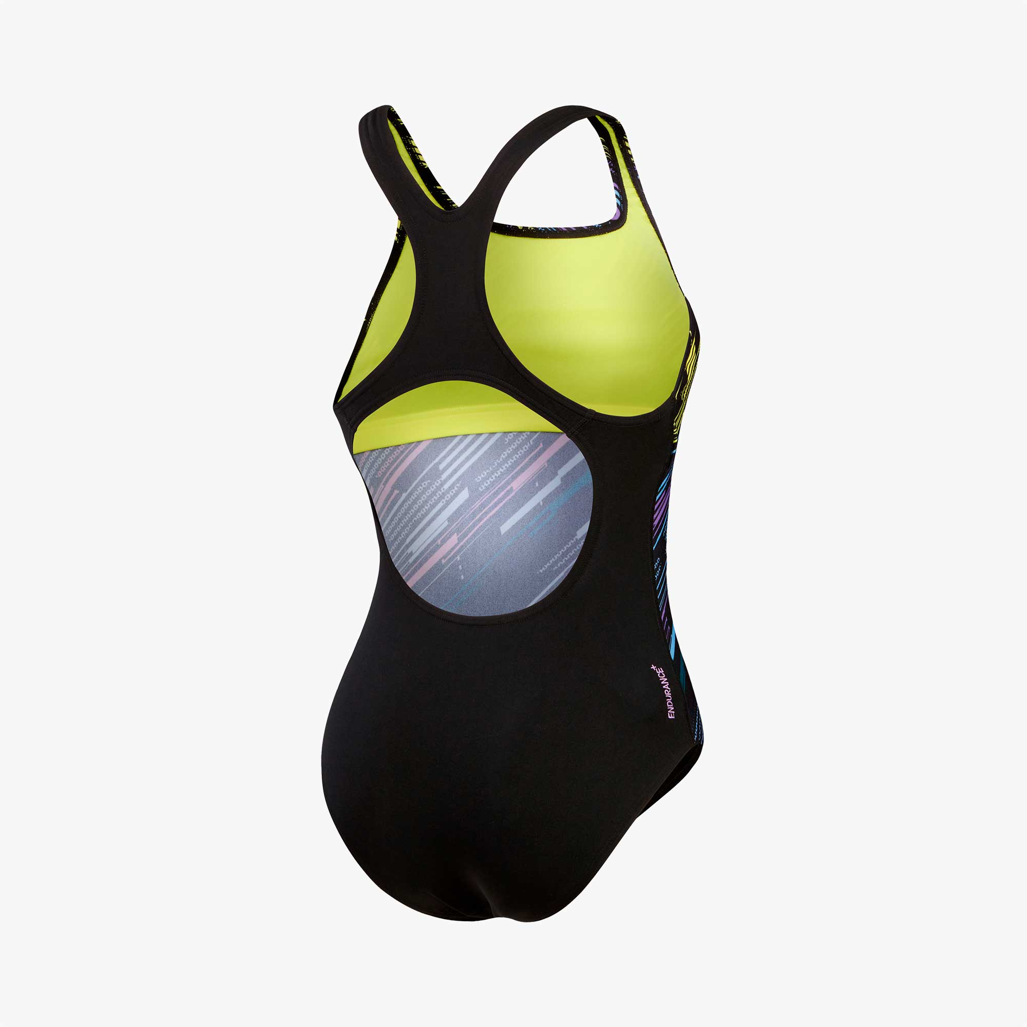 Speedo Traje de Ba&ntilde;o Digital  Printed Medalist, NEGRO, hi-res