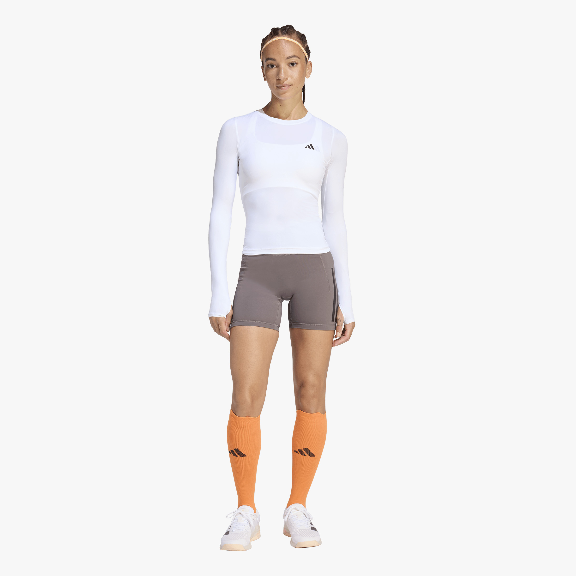 adidas Polera PrimeLift Essentials Workout Contour, BLANCO, hi-res