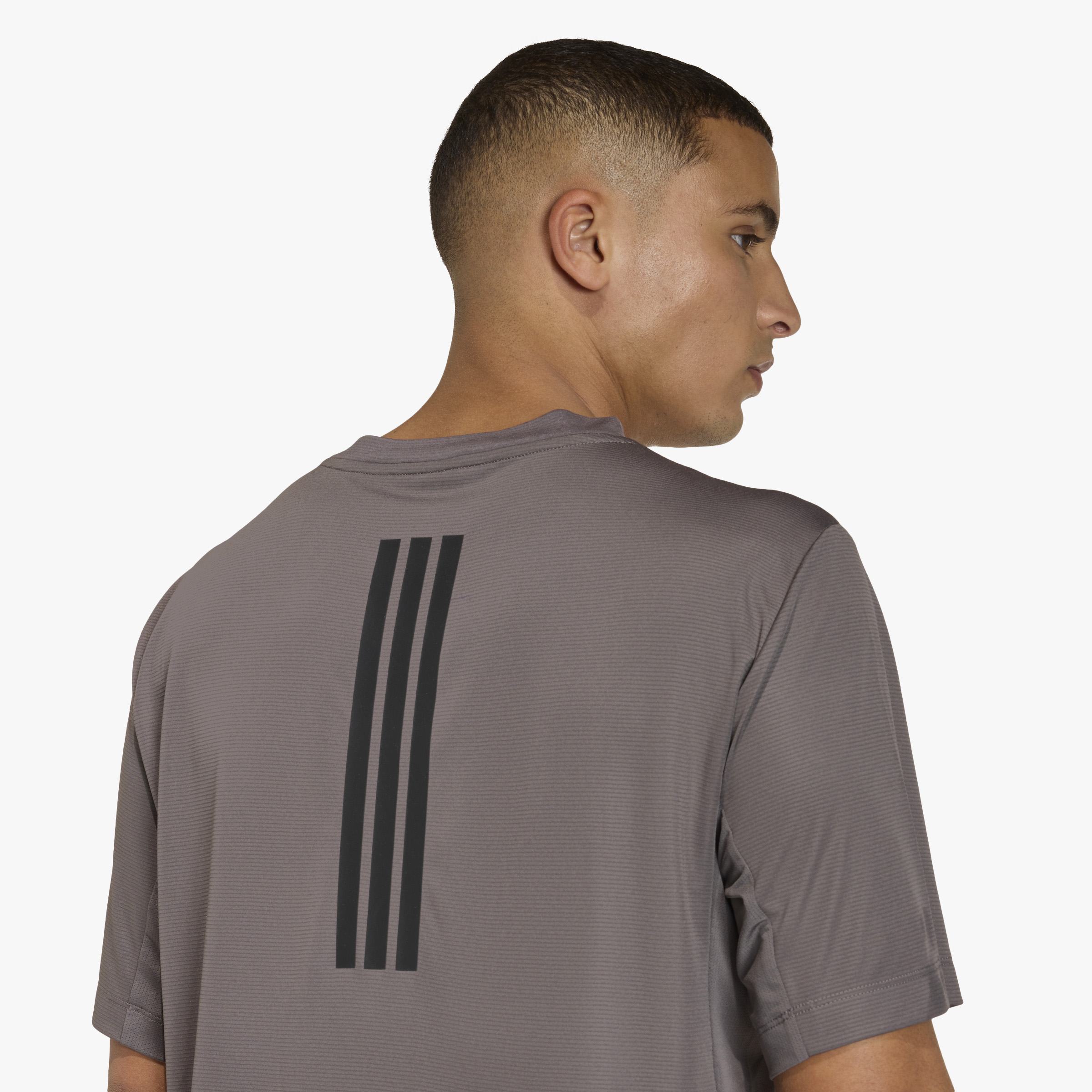 adidas Polera D4T Primelift 3 Stripes, GRIS, hi-res