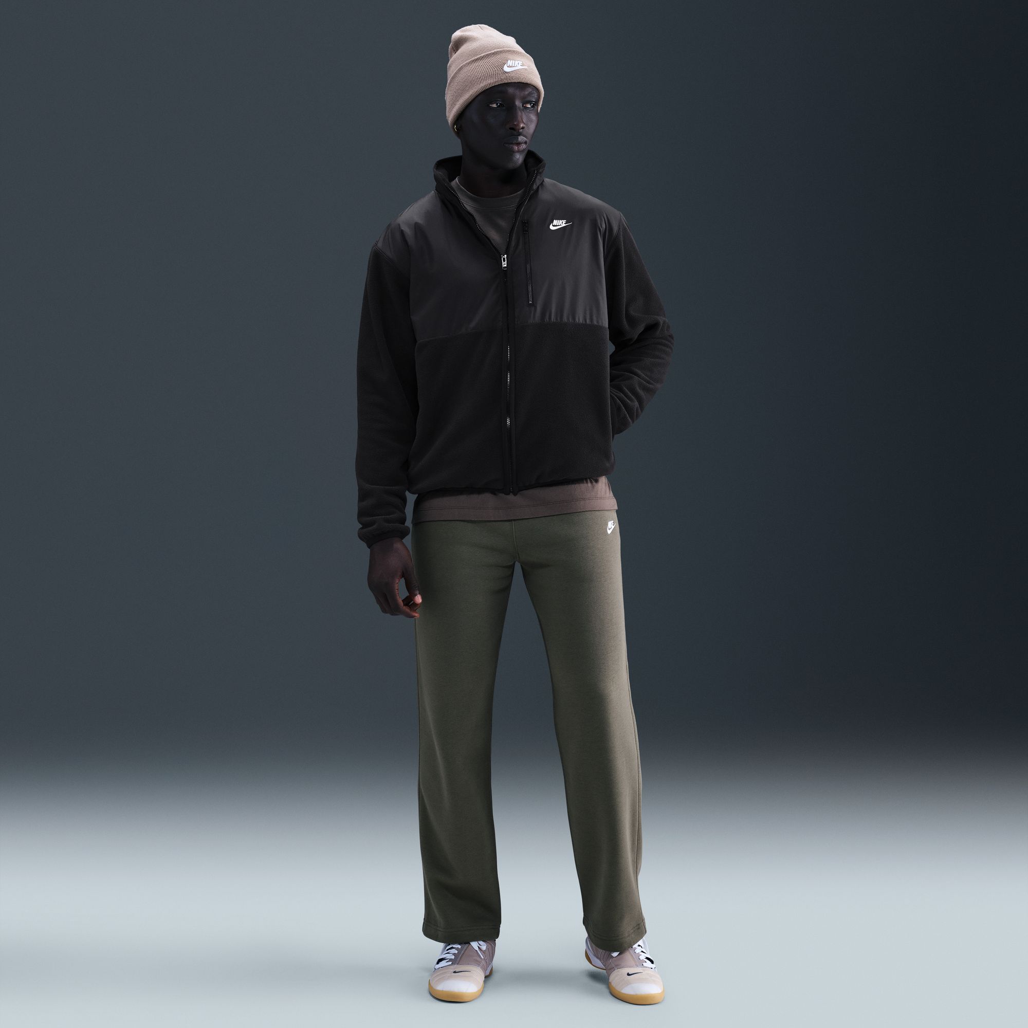 Nike Chaqueta Sportswear Club, NEGRO, hi-res