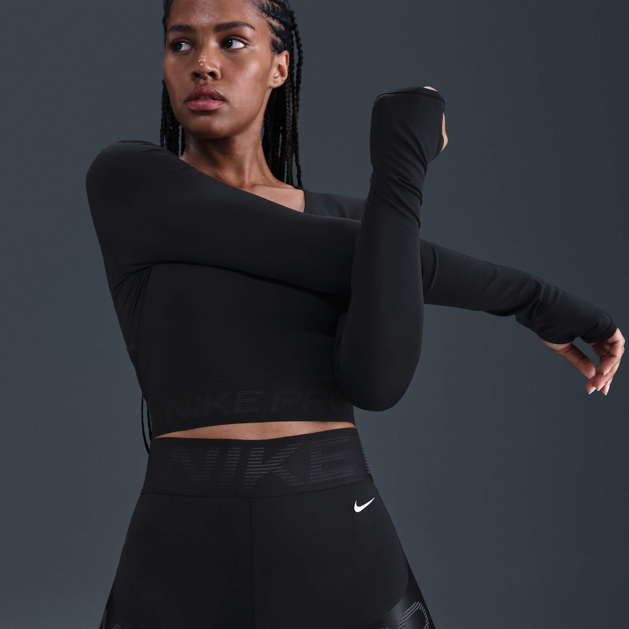 Nike Shorts Pro Sculpt, NEGRO, hi-res