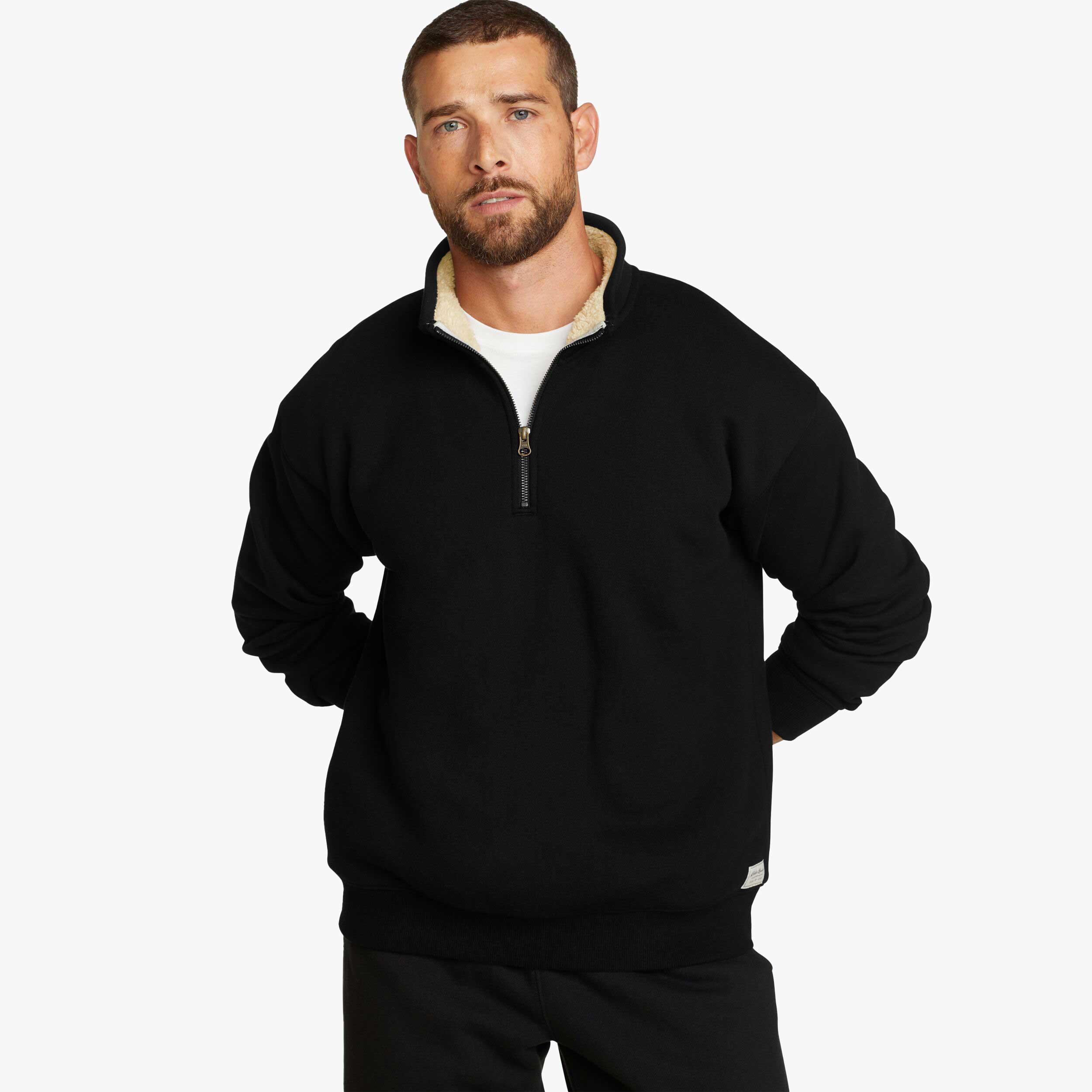 Eddie Bauer Chaqueta Signature Fleece Faux, NEGRO, hi-res