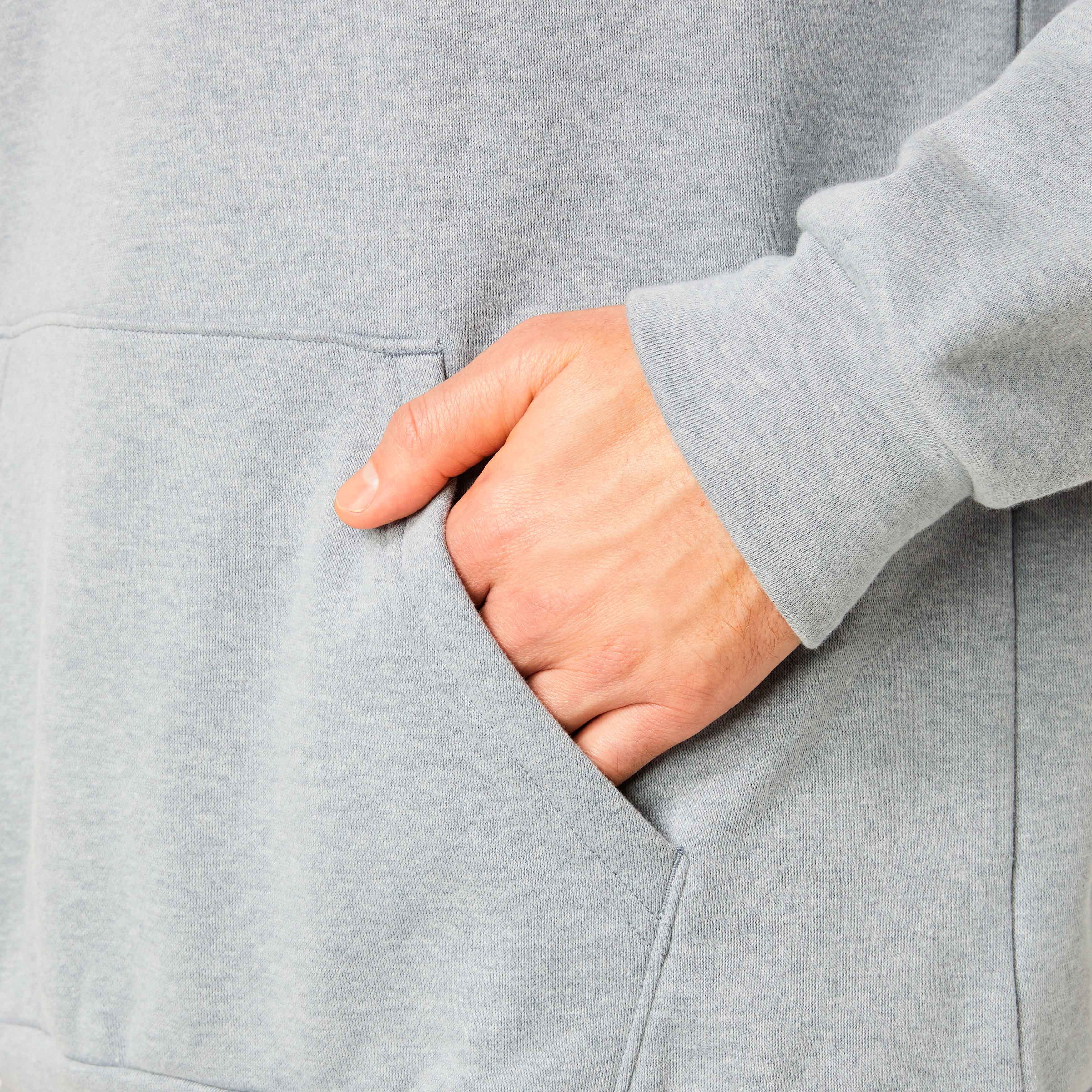 Asics Polerón Fleece Pullover, GRIS, hi-res