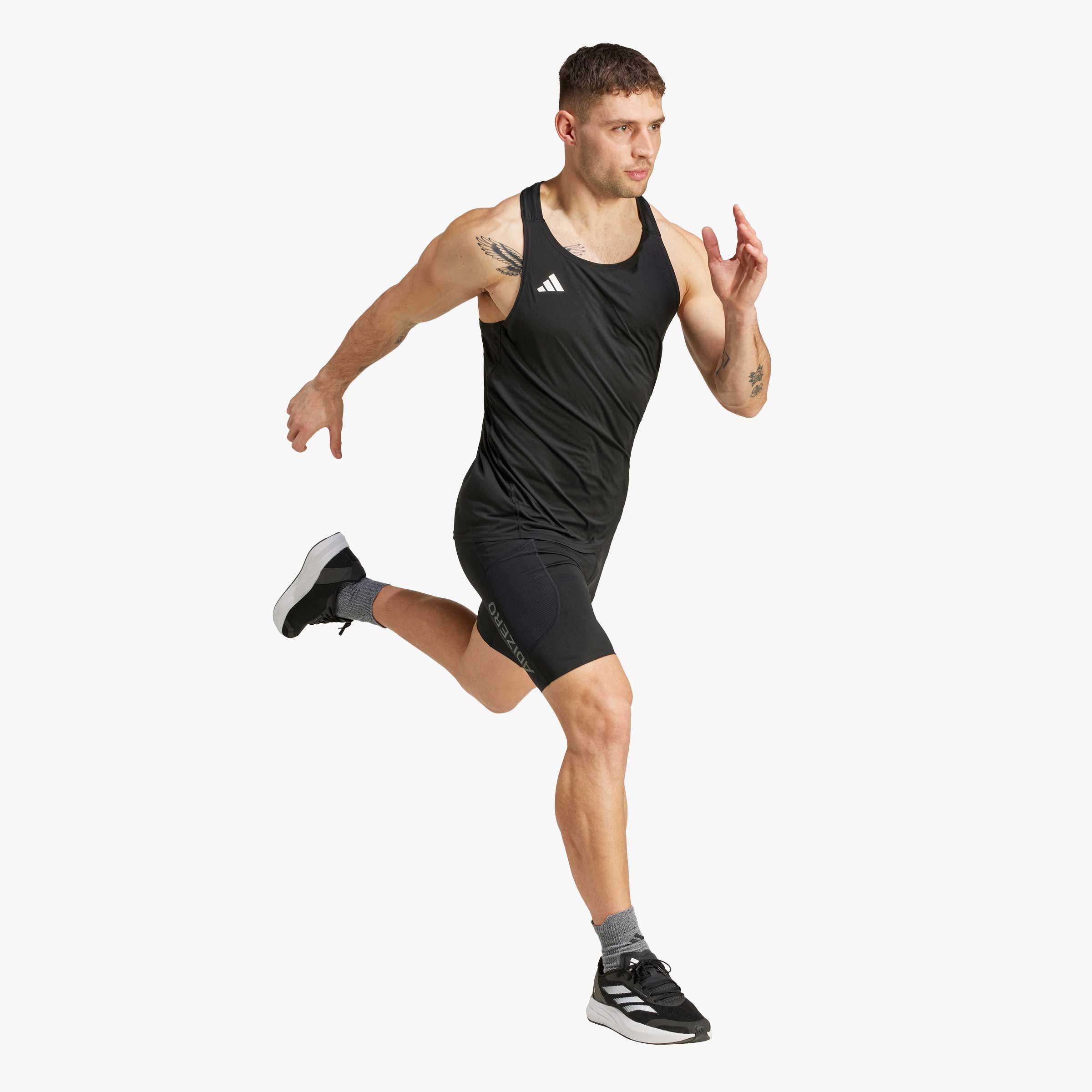 adidas Polera Adizero Running Essentials, NEGRO, hi-res
