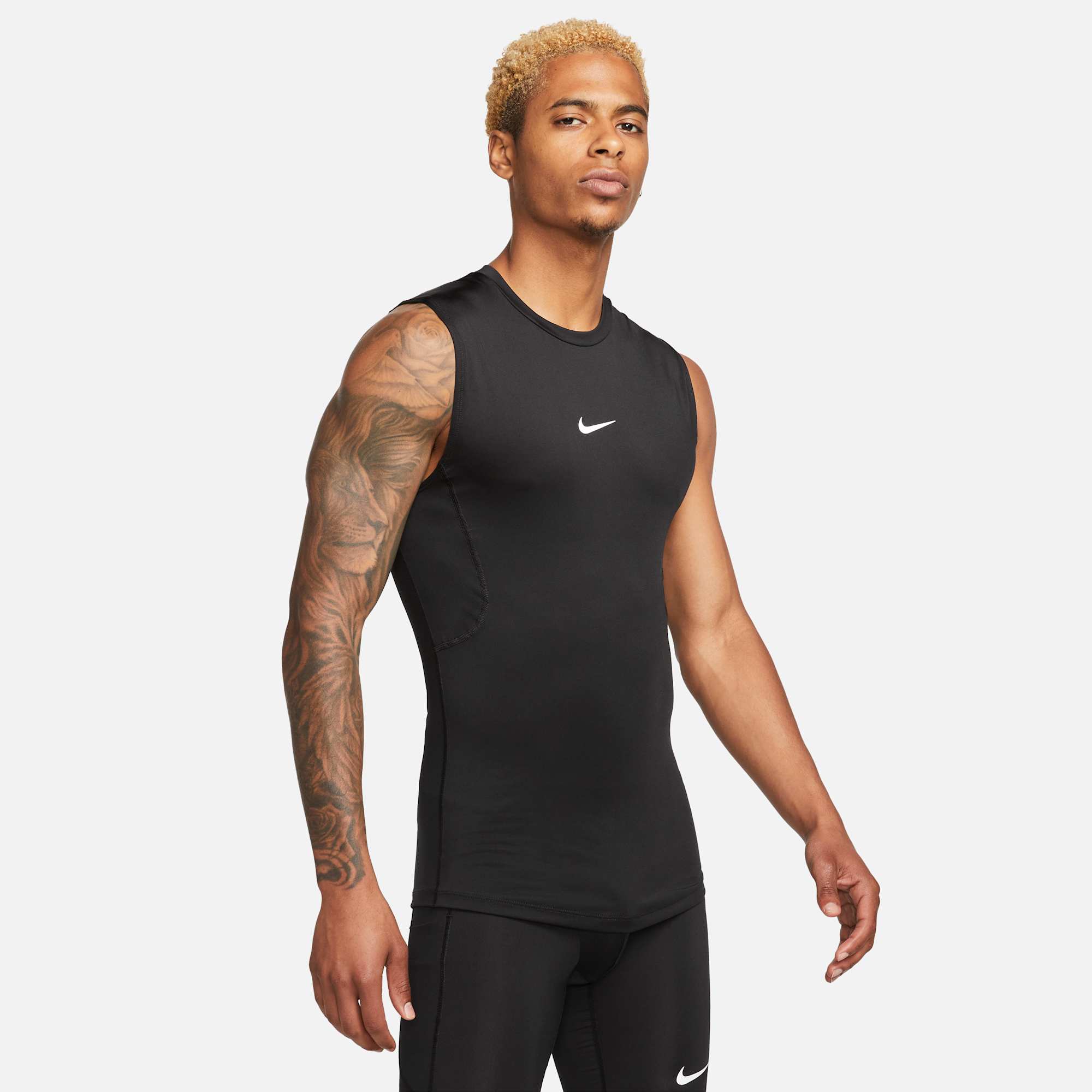 Nike Polera Pro, NEGRO, hi-res