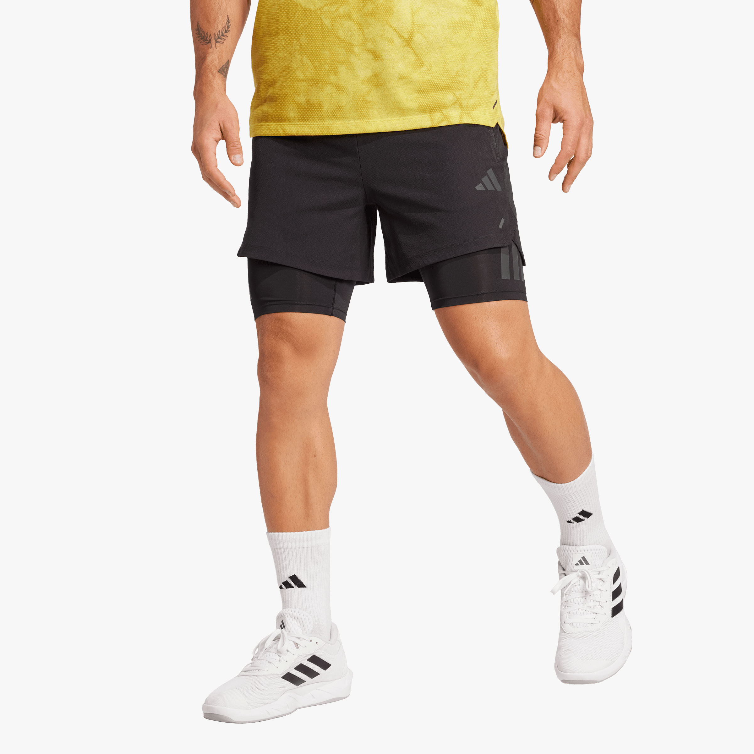 adidas Shorts Power 2 en 1, NEGRO, hi-res