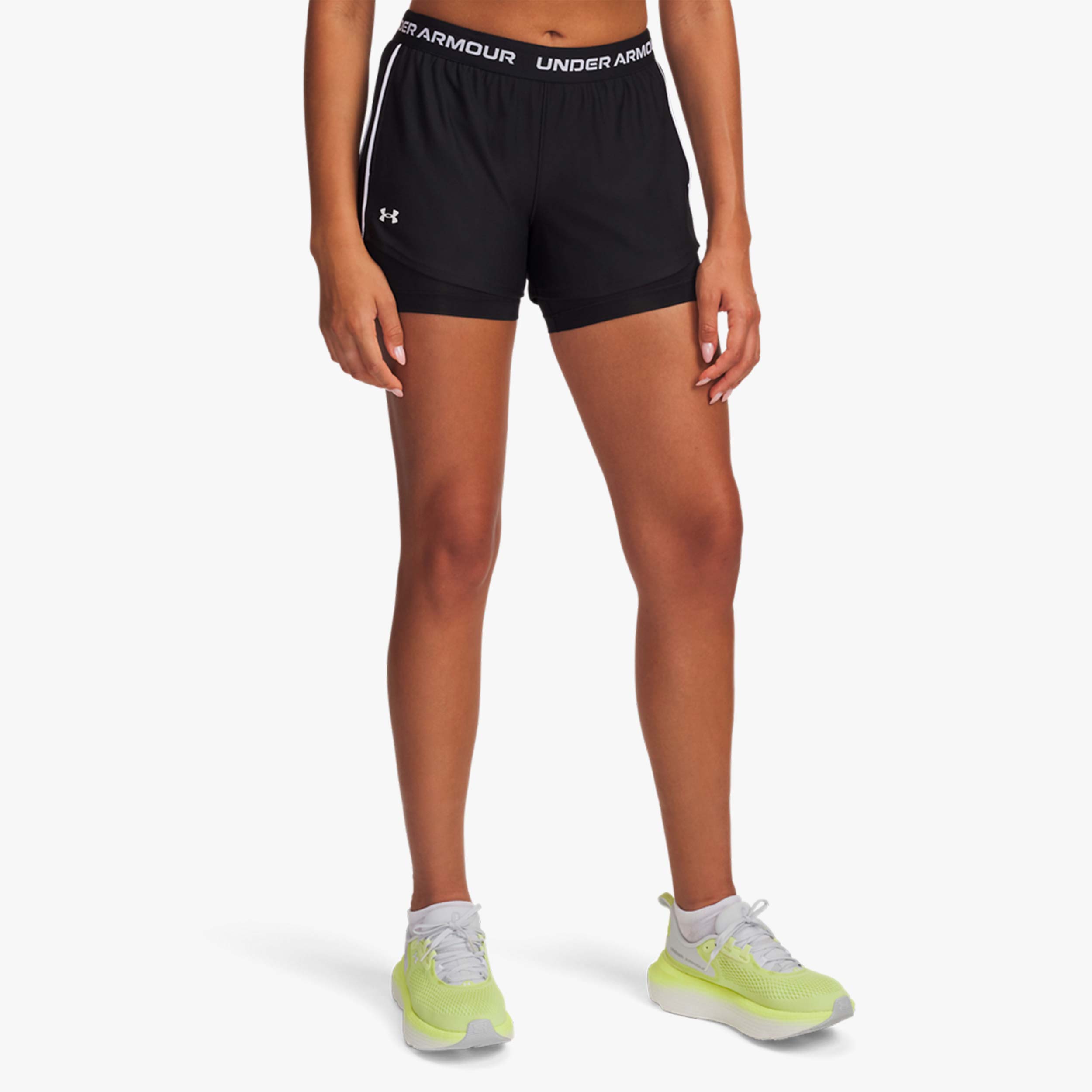 Under Armour Shorts Tech Play Up 2-in-1, NEGRO, hi-res