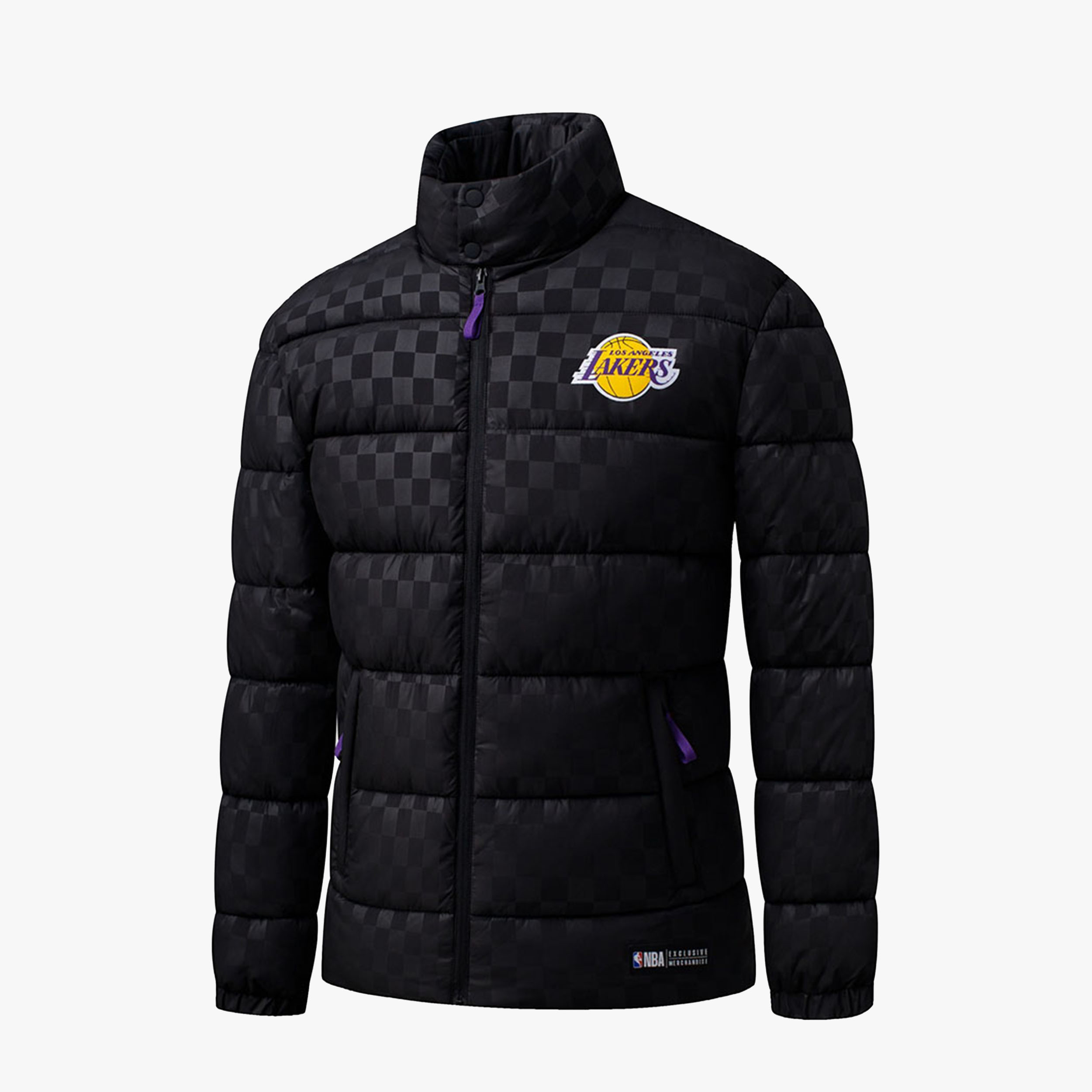 NBA Chaqueta Los Angeles Lakers, NEGRO, hi-res