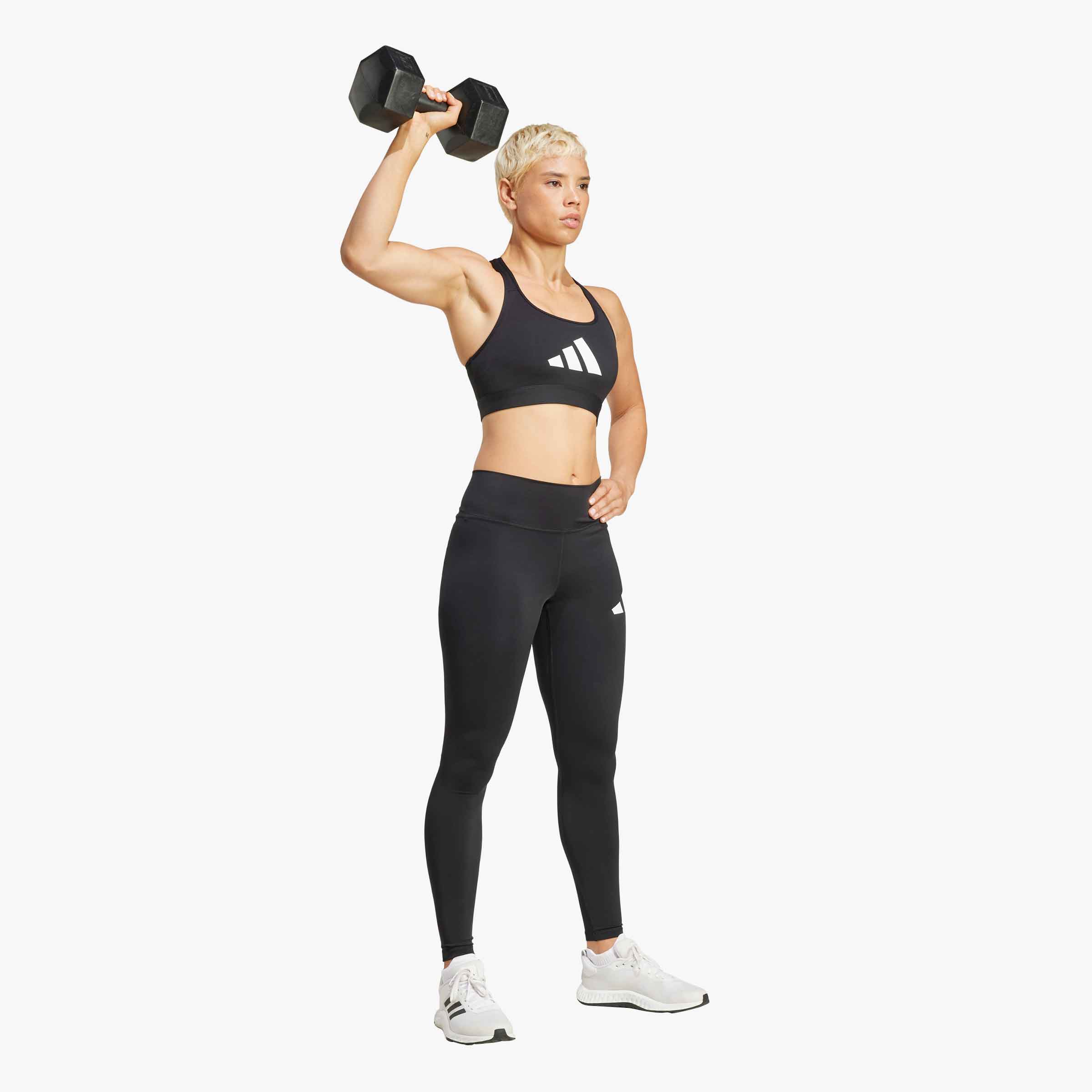 adidas Calzas Train Essentials Logo Grande, NEGRO, hi-res