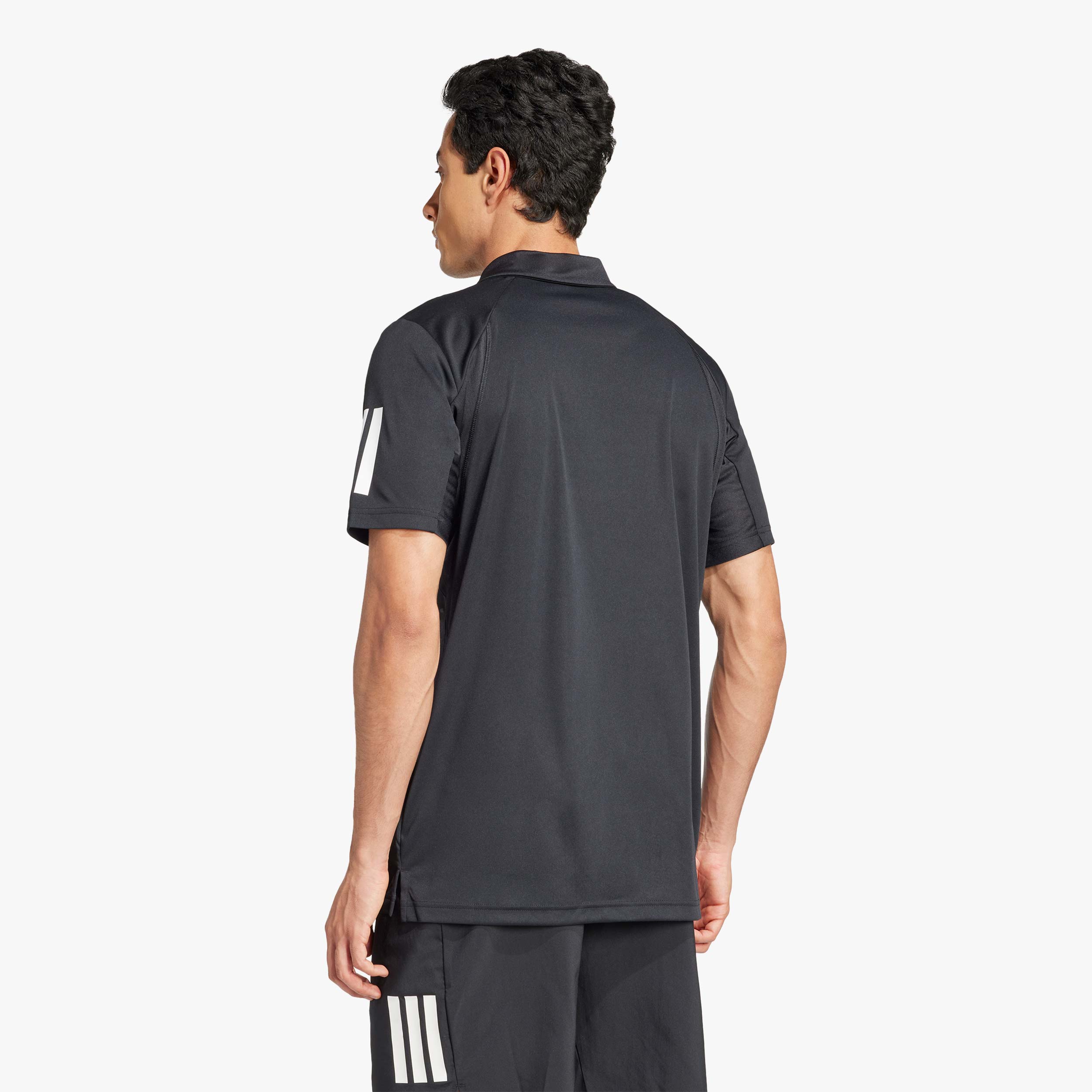 adidas Polera Club Tennis 3 bandas, NEGRO, hi-res