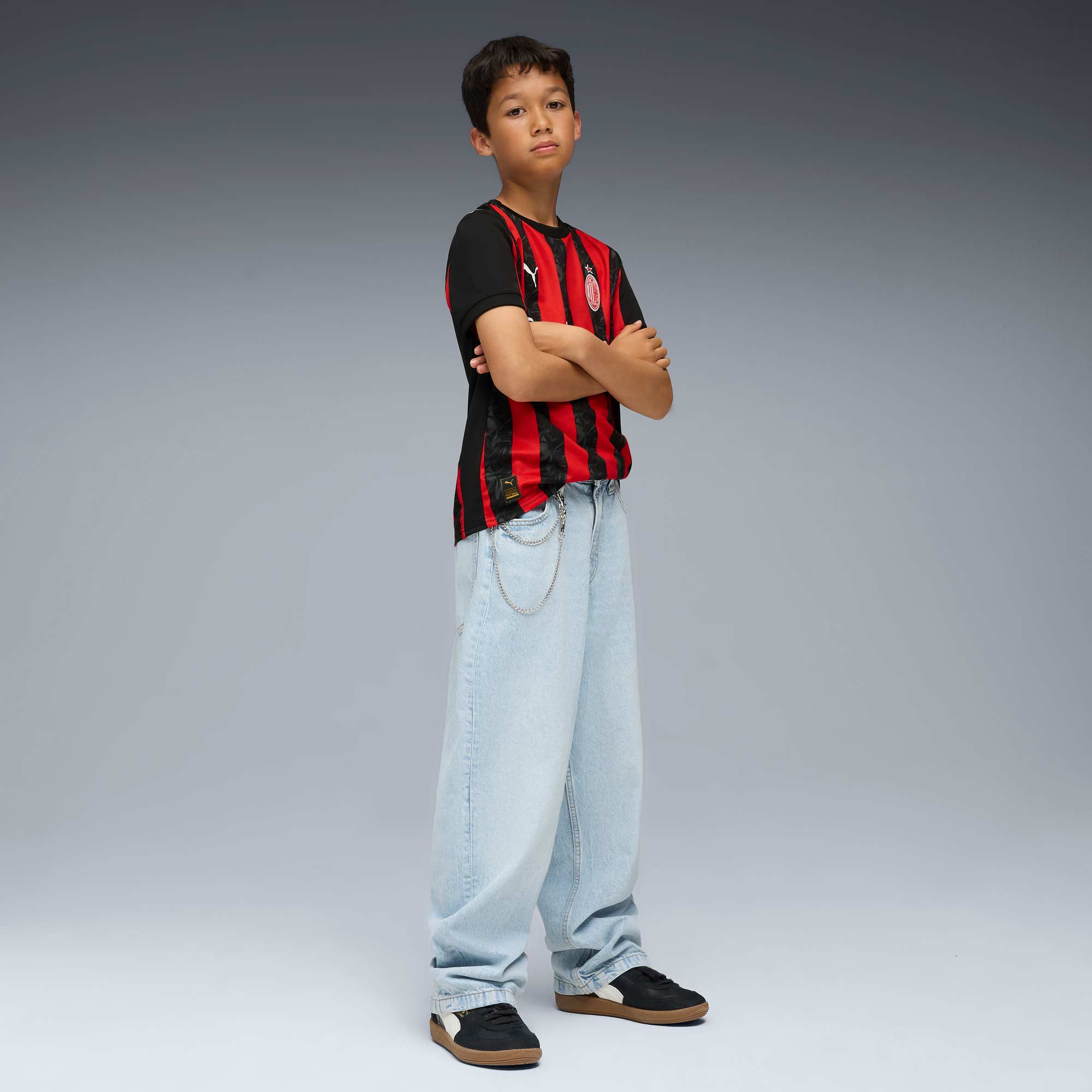 Puma Camiseta AC Milan 25/26 Local Juvenil, ROJO, hi-res