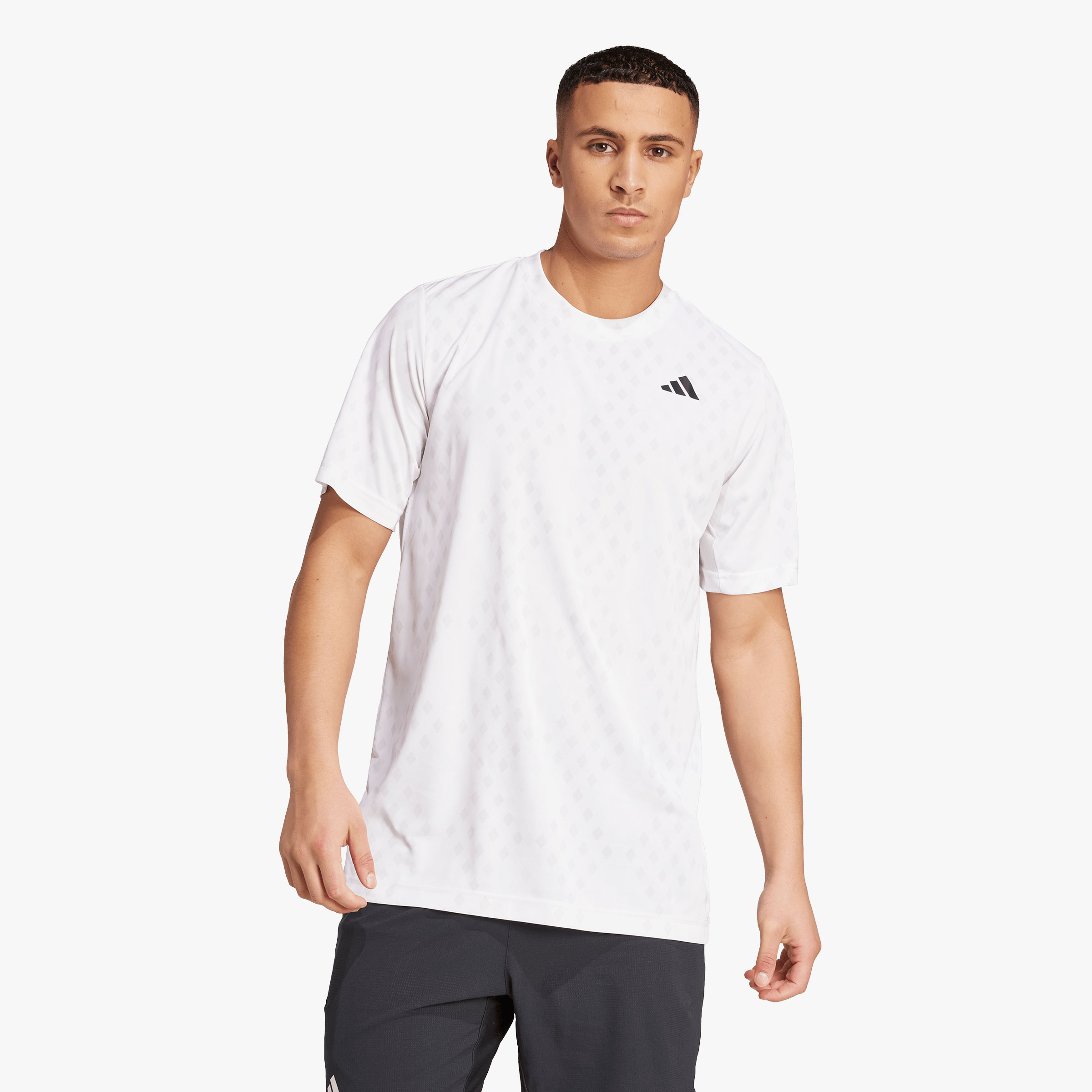 adidas Polera Tenis Club Climacool Graphic, BLANCO, hi-res
