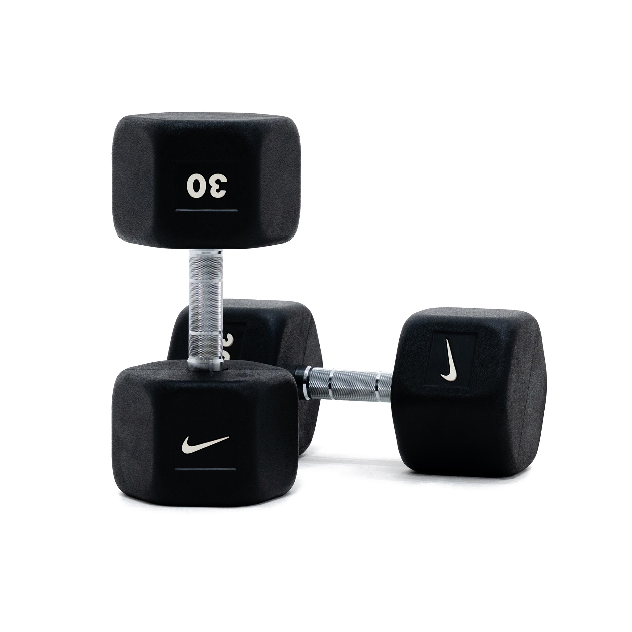Nike Mancuerna Hexagonal 30 Kg, NEGRO, hi-res