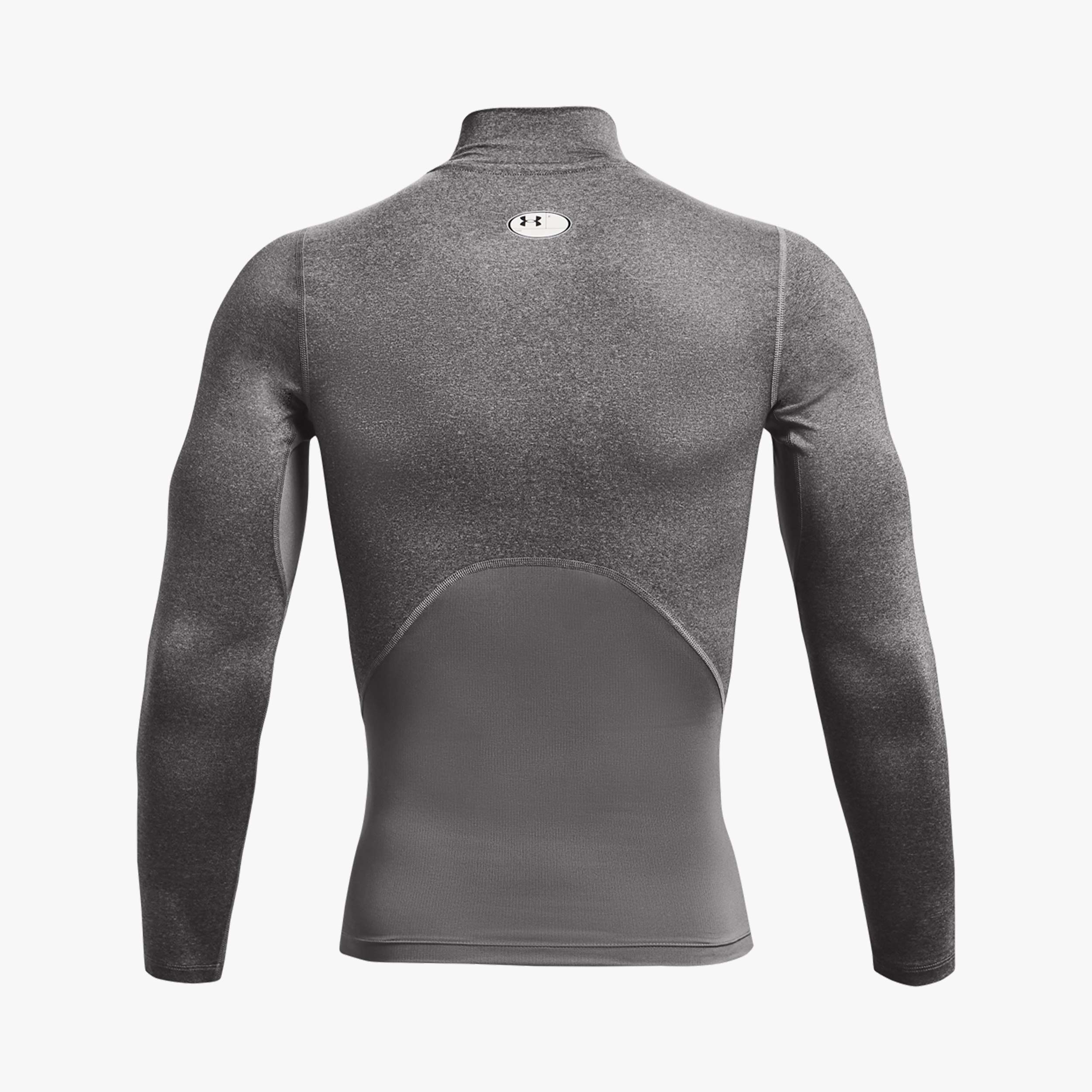 Under Armour Polera HeatGear Mock, GRIS, hi-res