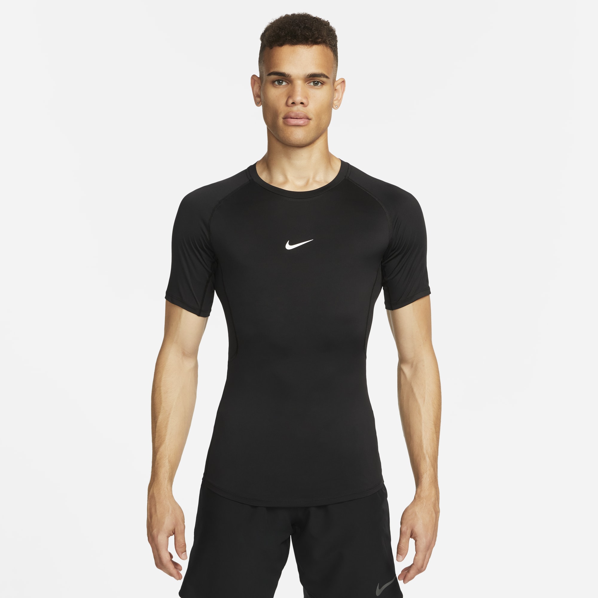 Nike Polera Pro Dri-Fit, NEGRO, hi-res
