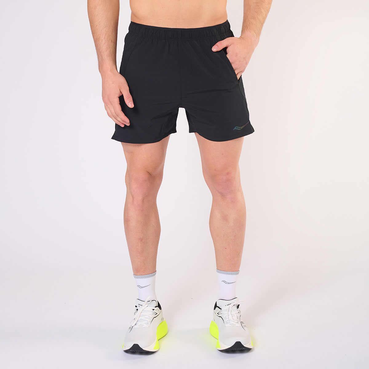 Saucony Shorts Outpace 5, NEGRO, hi-res