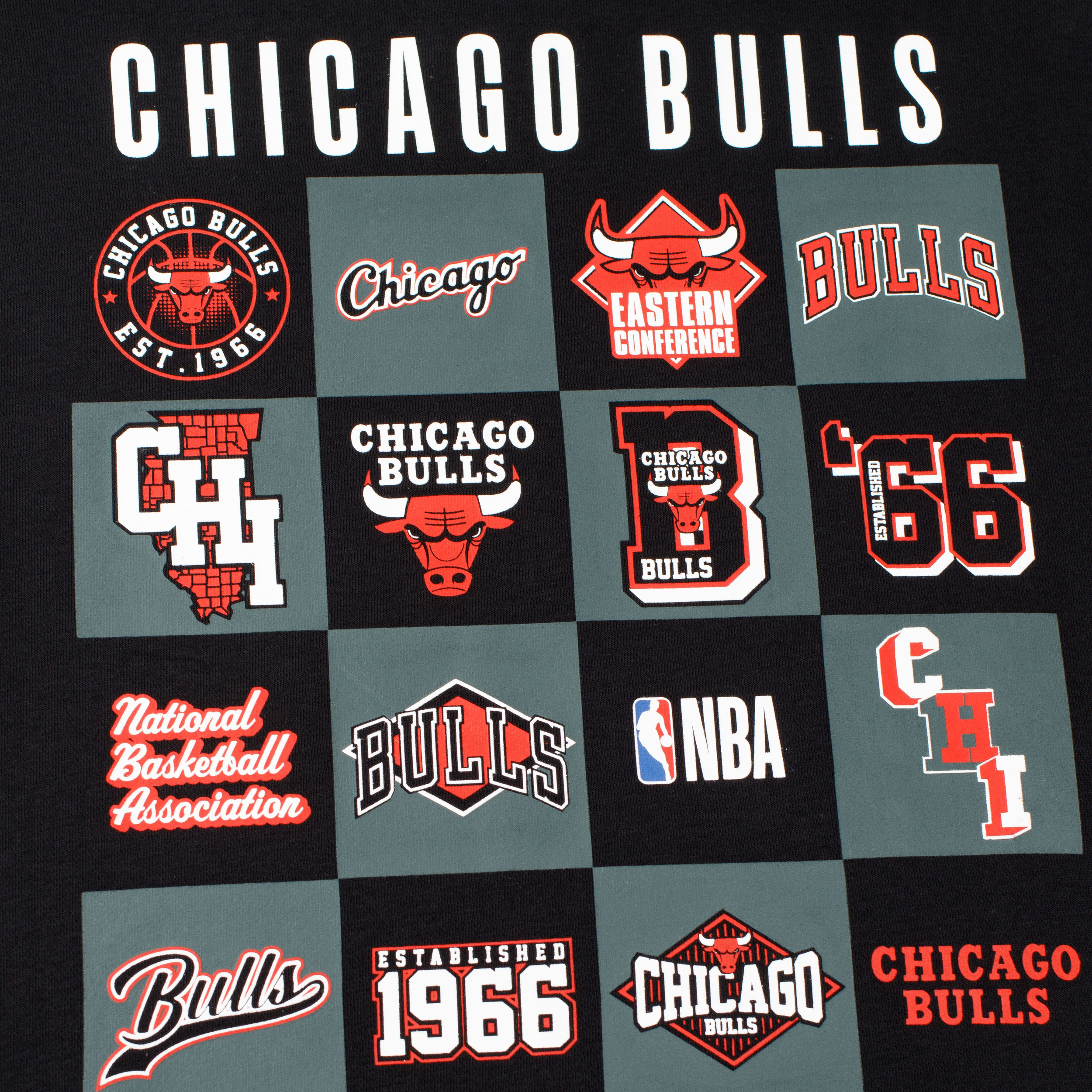 NBA Poler&oacute;n Chicago Bulls, NEGRO, hi-res