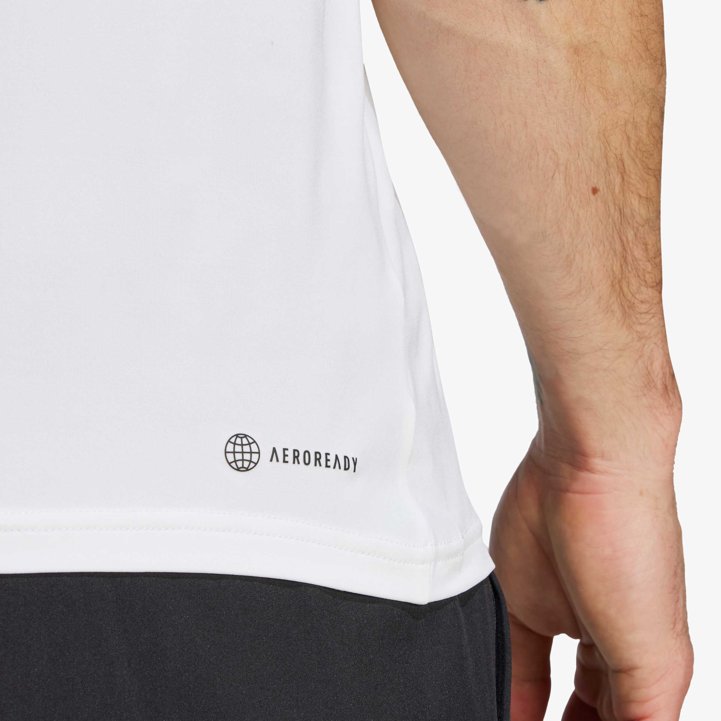 adidas Polera Train Essentials Stretch Training, BLANCO, hi-res