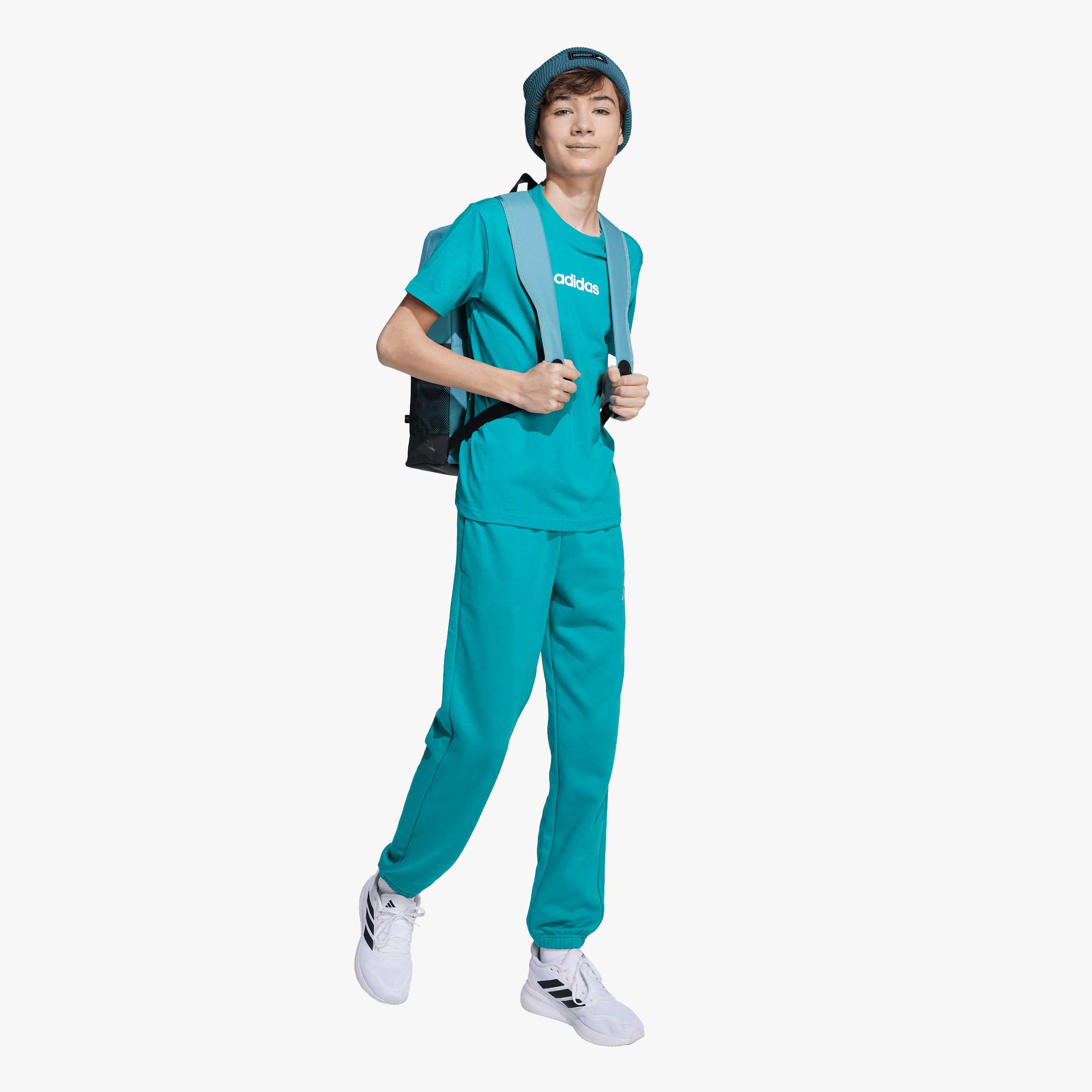 adidas Polera Essentials Ni&ntilde;os, BLANCO, hi-res