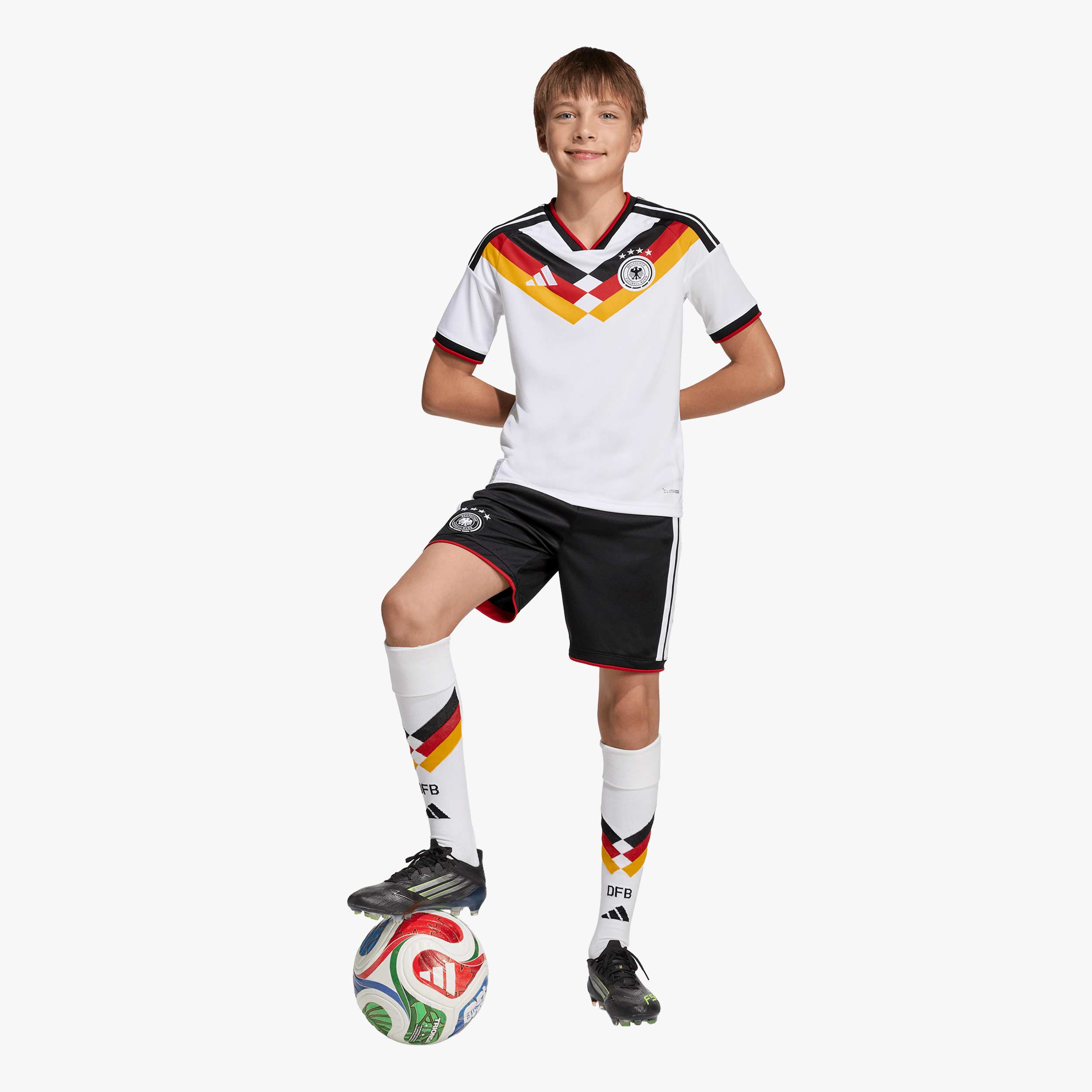 adidas Camiseta Local Alemania 26 Niños, AZUL, hi-res