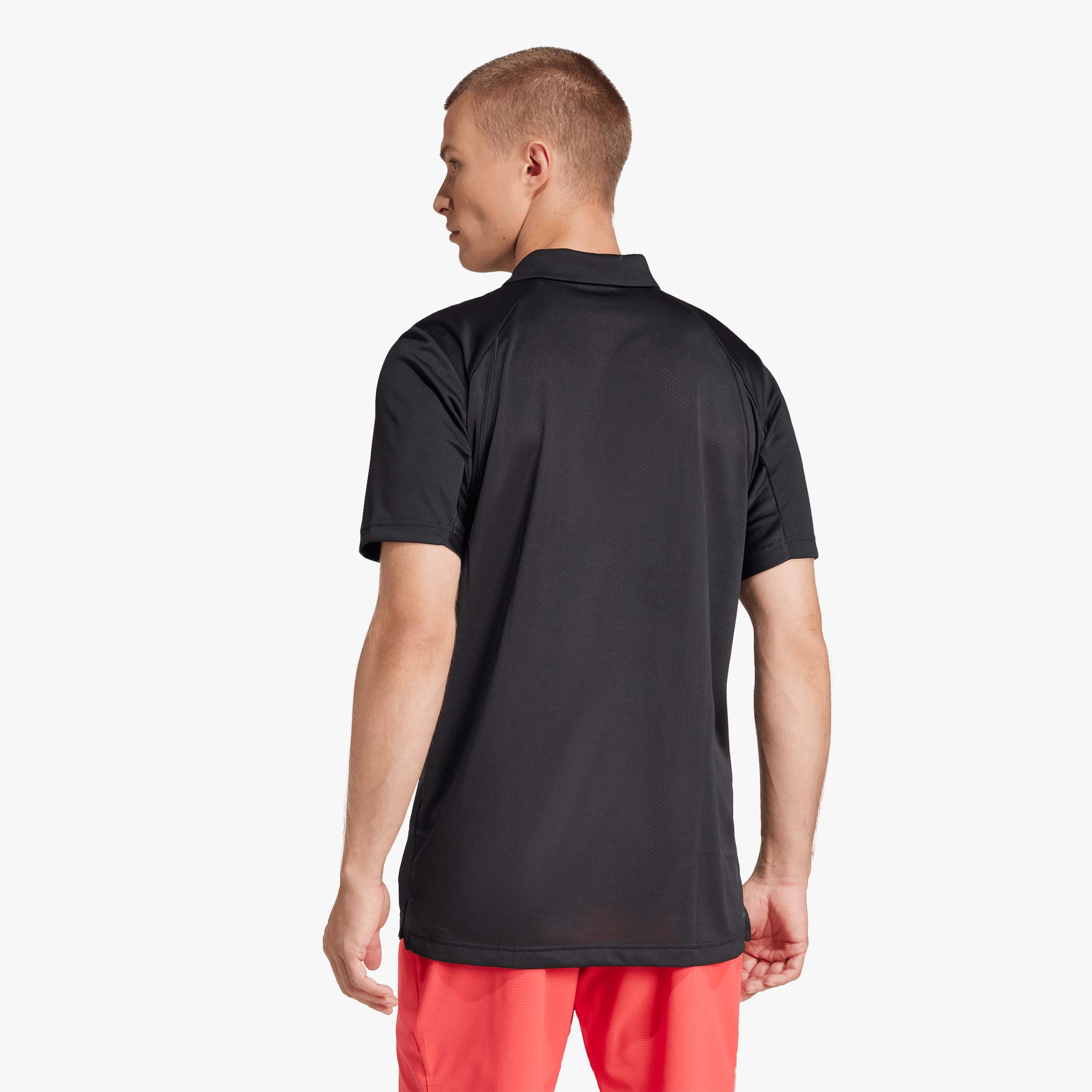 adidas Polera con cuello Tenis Club, NEGRO, hi-res