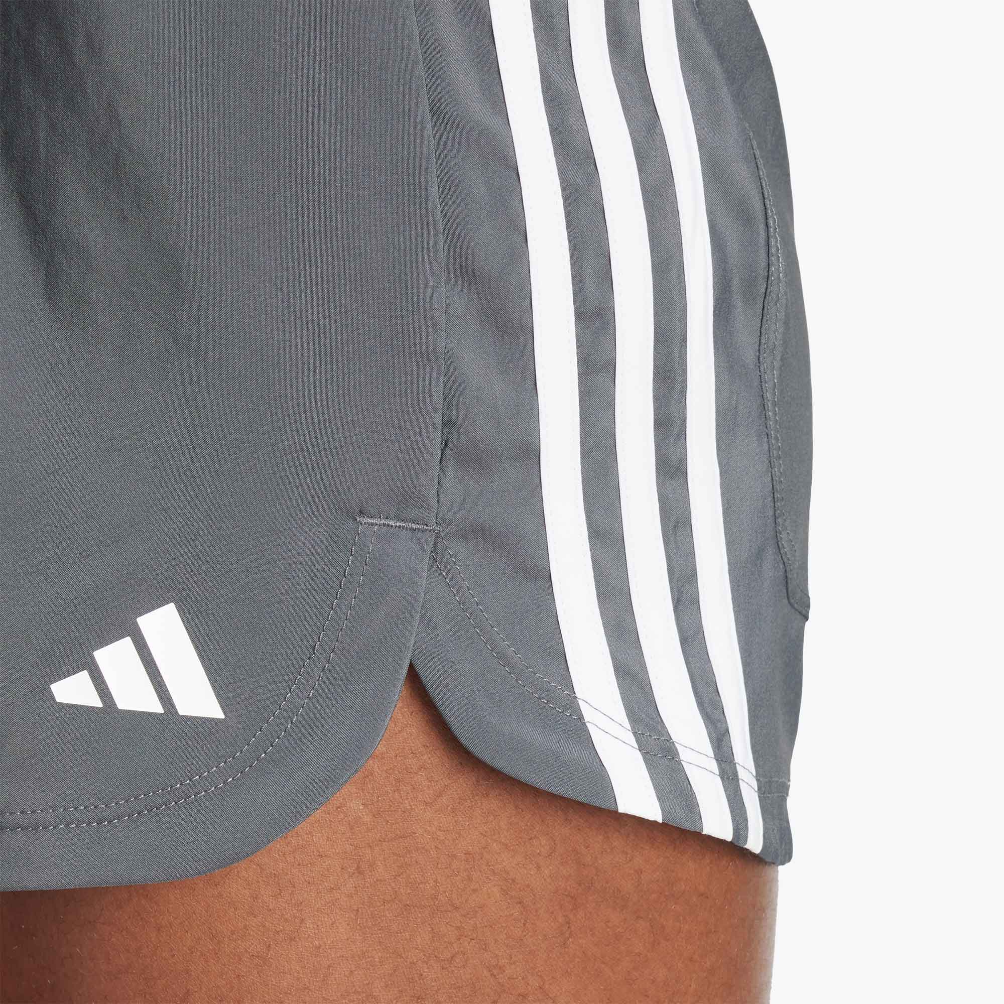 adidas Shorts Pacer Training 3 Tiras Tejidos, GRIS, hi-res