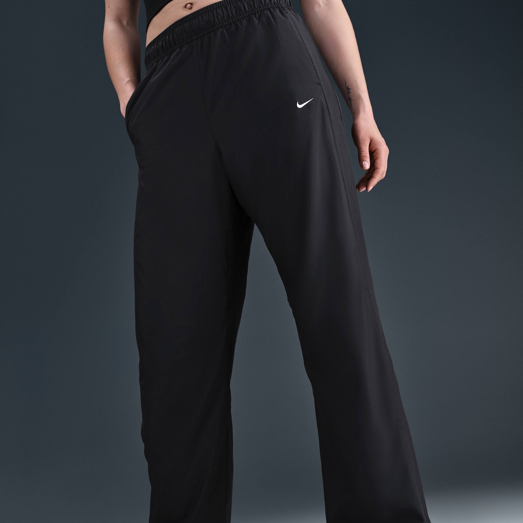 Nike Pantalón de tiro medio Classic, NEGRO, hi-res