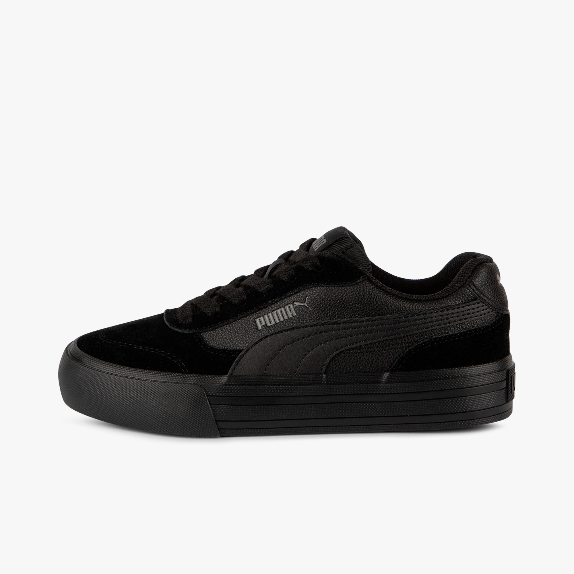 Puma Zapatillas Court Classic Vulc Juvenil, NEGRO, hi-res