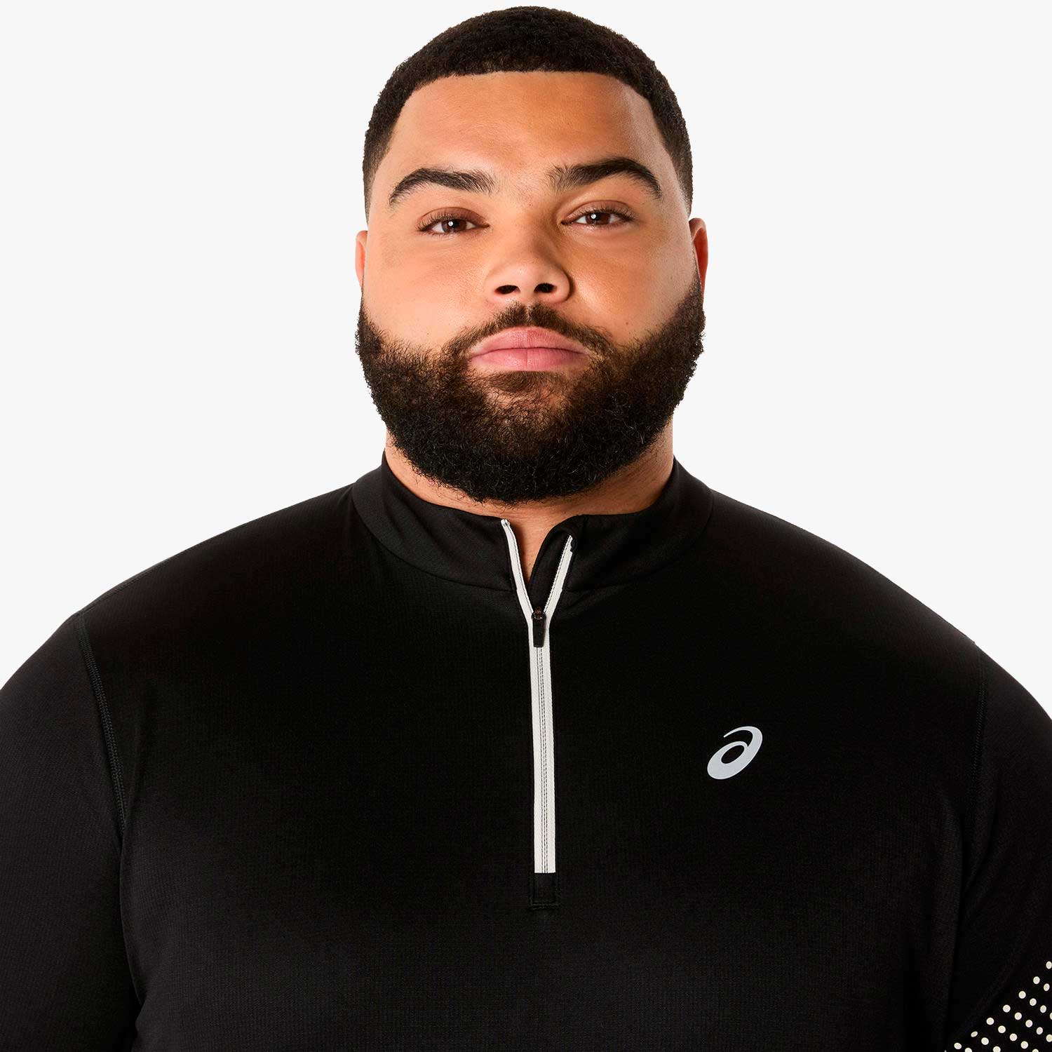 Asics Polera Icon 1/2 Zip, NEGRO, hi-res