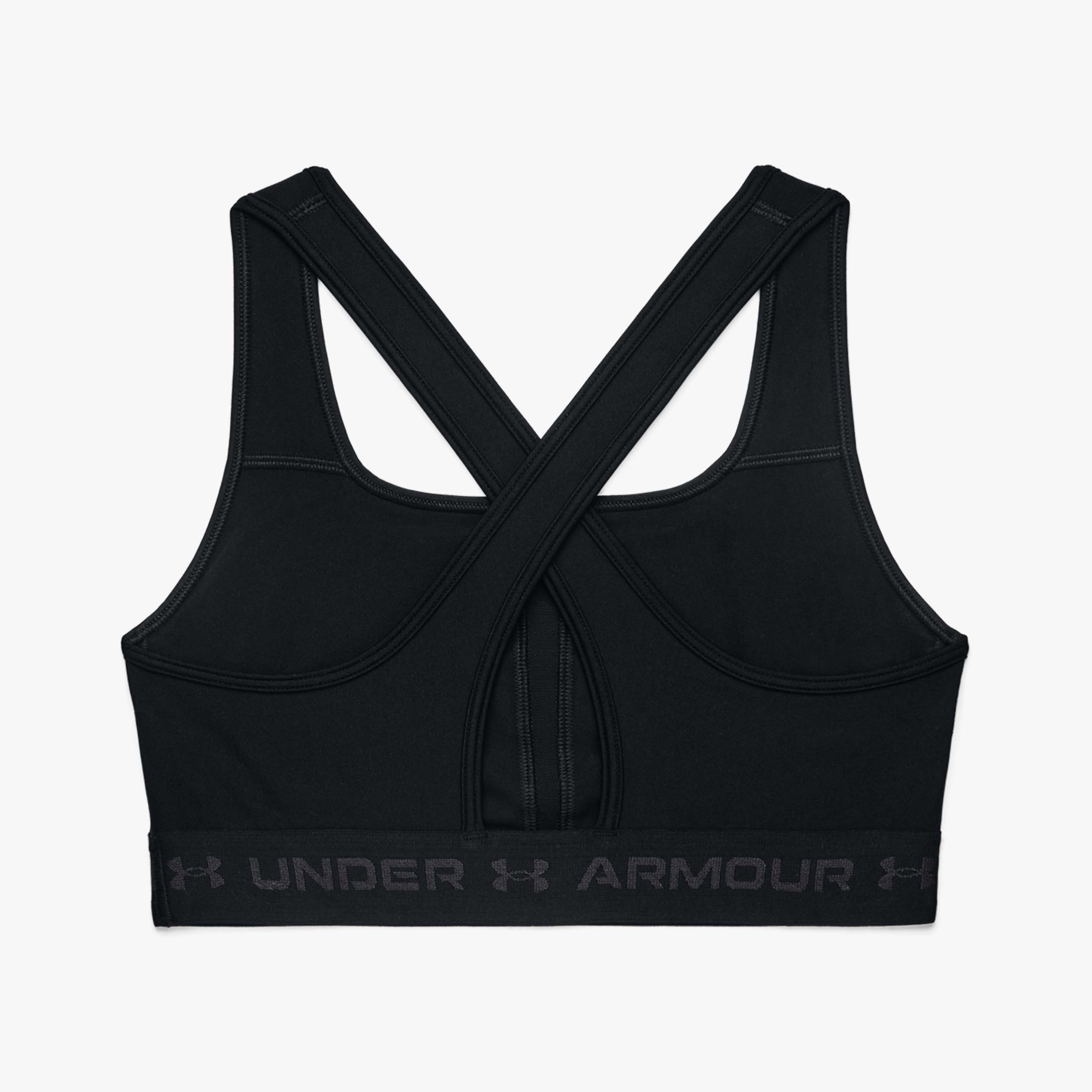 Under Armour Top Deportivo Crossback Mid, NEGRO, hi-res