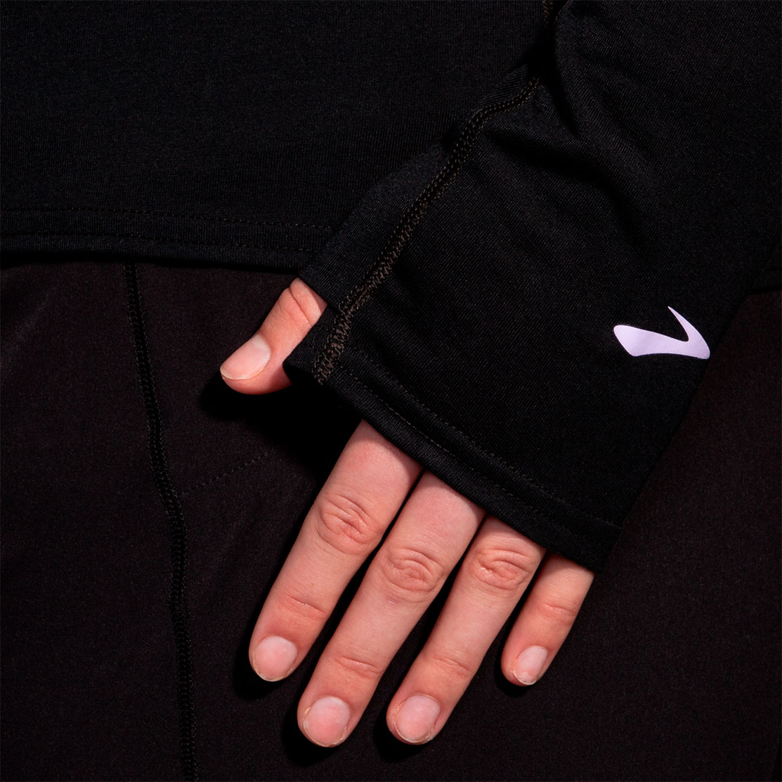 Brooks Distance Long Sleeve 3.0, NEGRO, hi-res