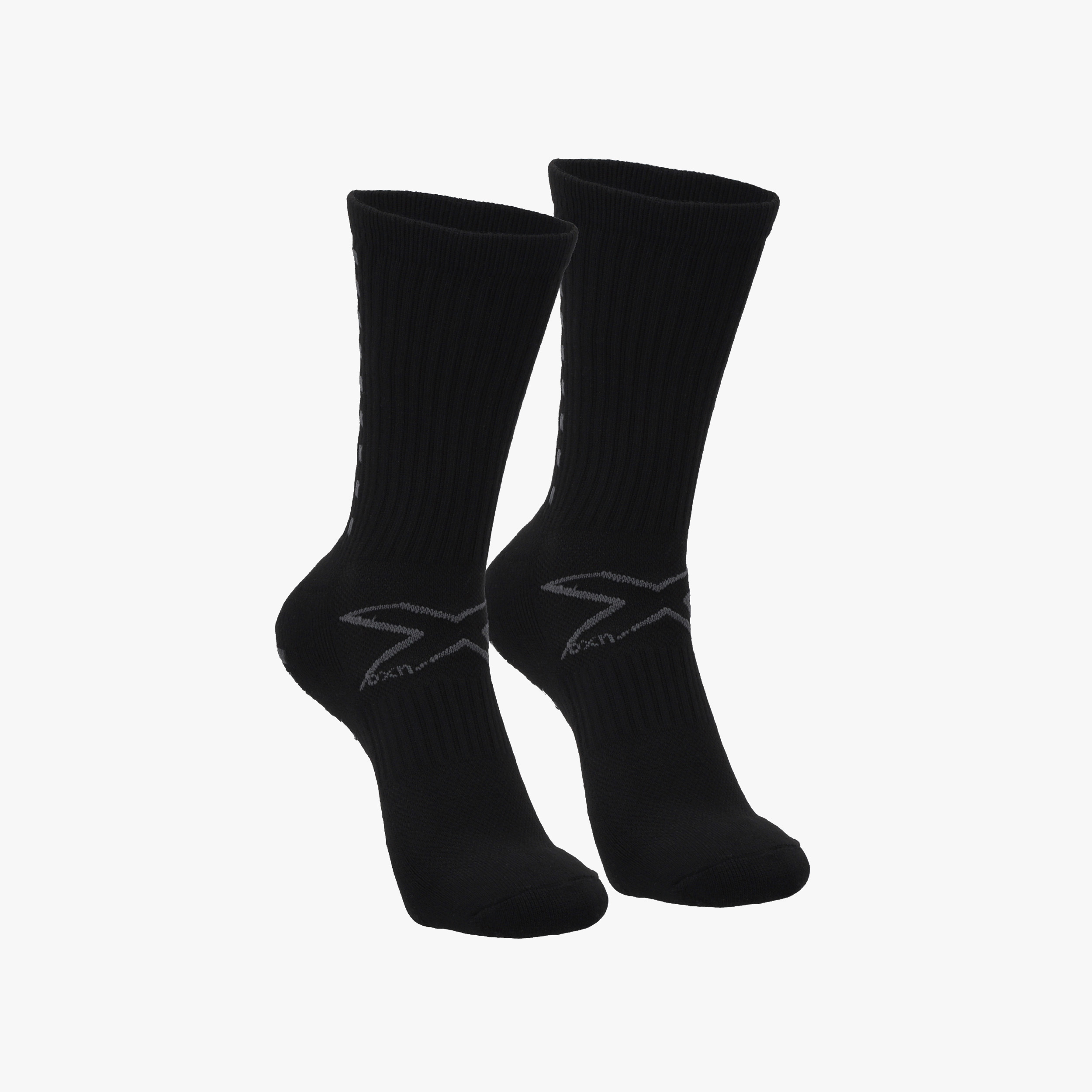 OXN Calcetines Antideslizantes Largos 1 Par, NEGRO, hi-res