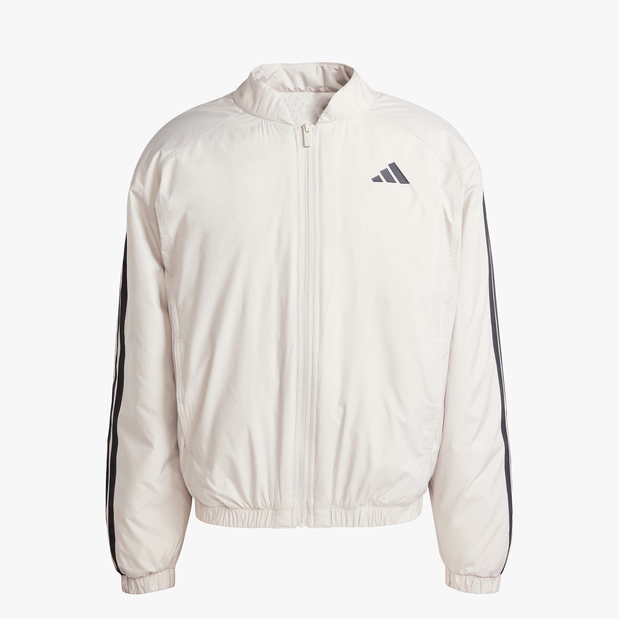 adidas Chaqueta Bómber Térmica Essentials 3 Tiras, GRIS, hi-res