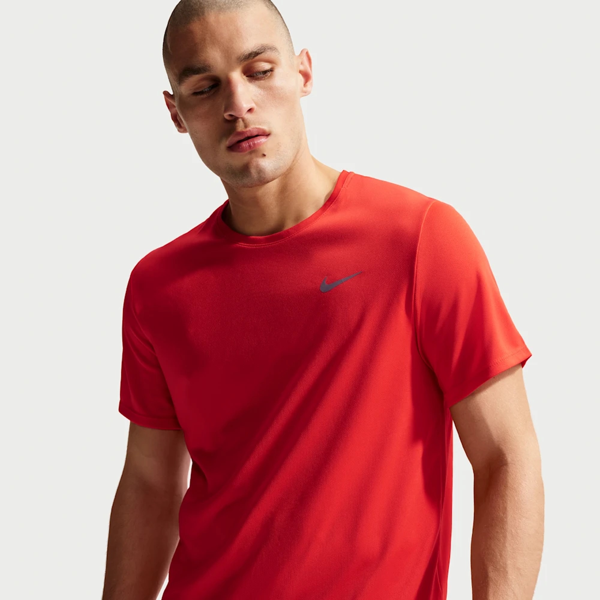 Nike Polera Miler, ROJO, hi-res