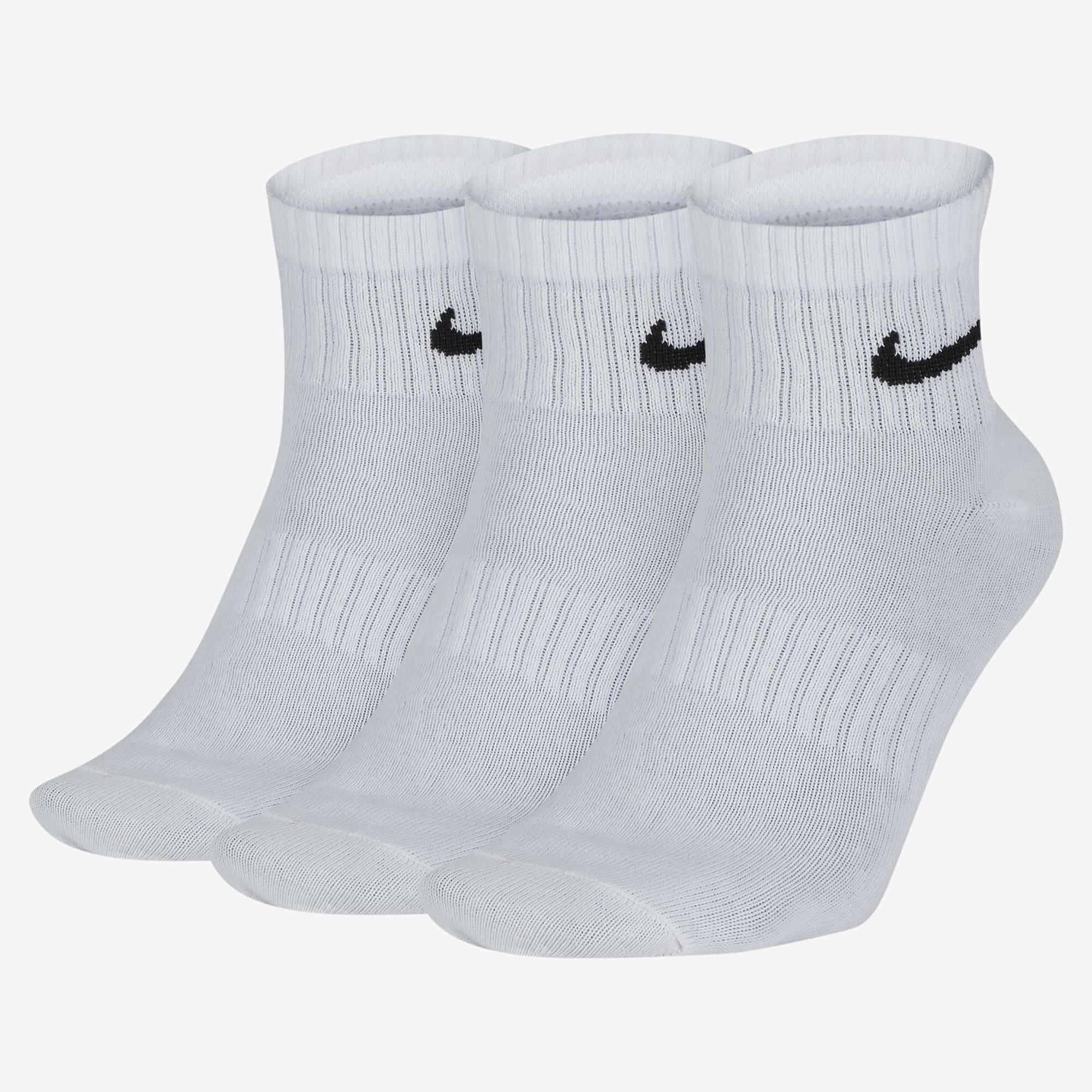 Nike Calcetines Everyday Lightweight Cortos 3 Pares, BLANCO, hi-res