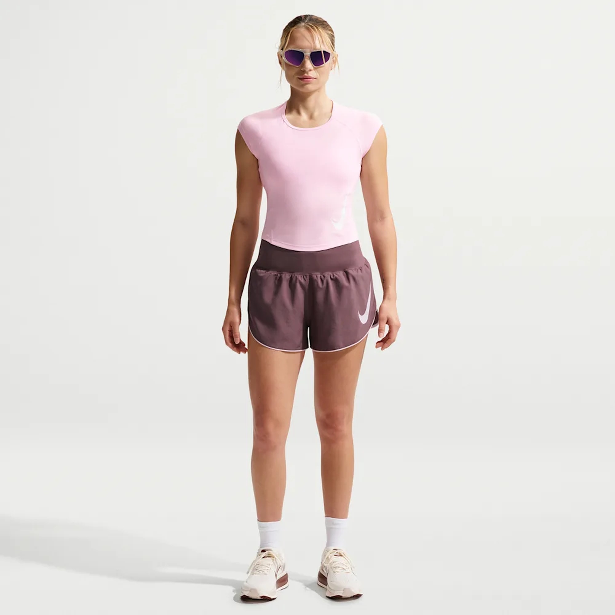 Nike Polera Tempo Swoosh, ROJO, hi-res